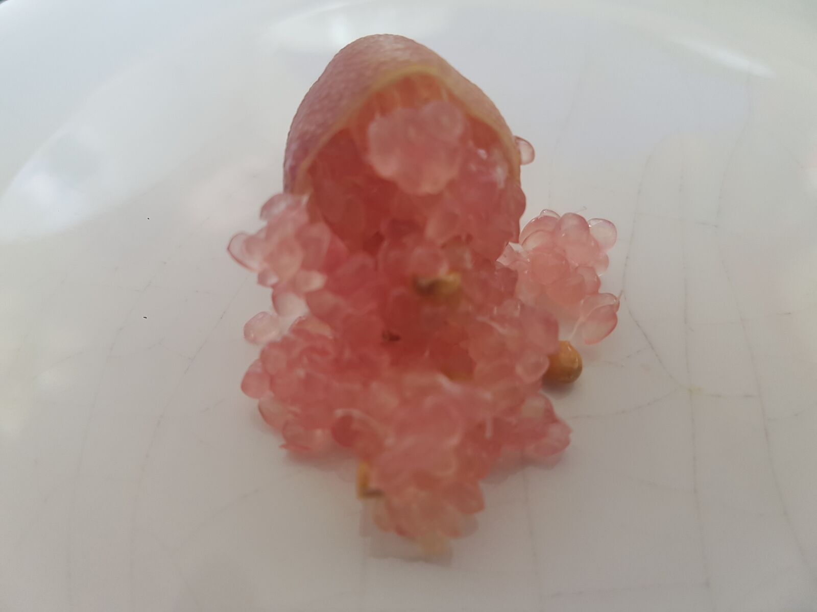 Samsung Galaxy S7 sample photo. Citrus, caviar, pink photography