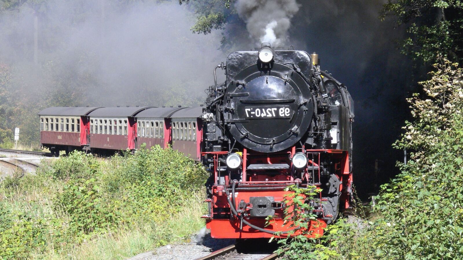 Panasonic DMC-FZ30 sample photo. Steam locomotive, smoke, steam photography