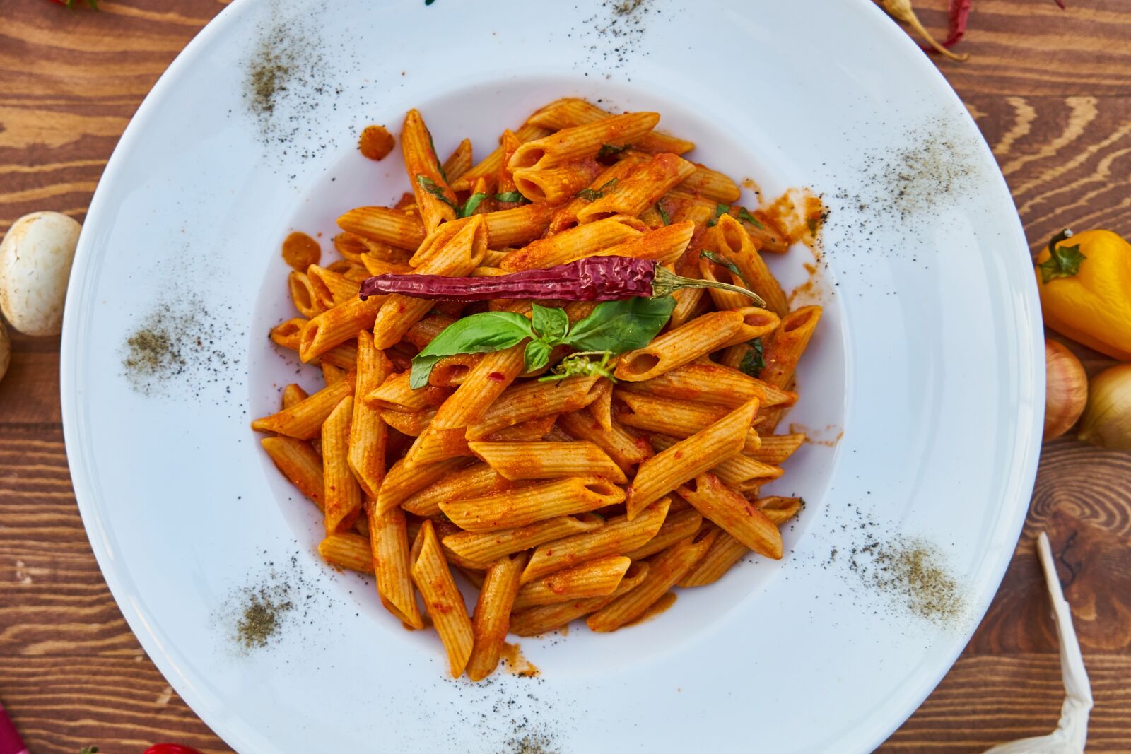 Sony a7R II sample photo. Pasta, plate, dough photography