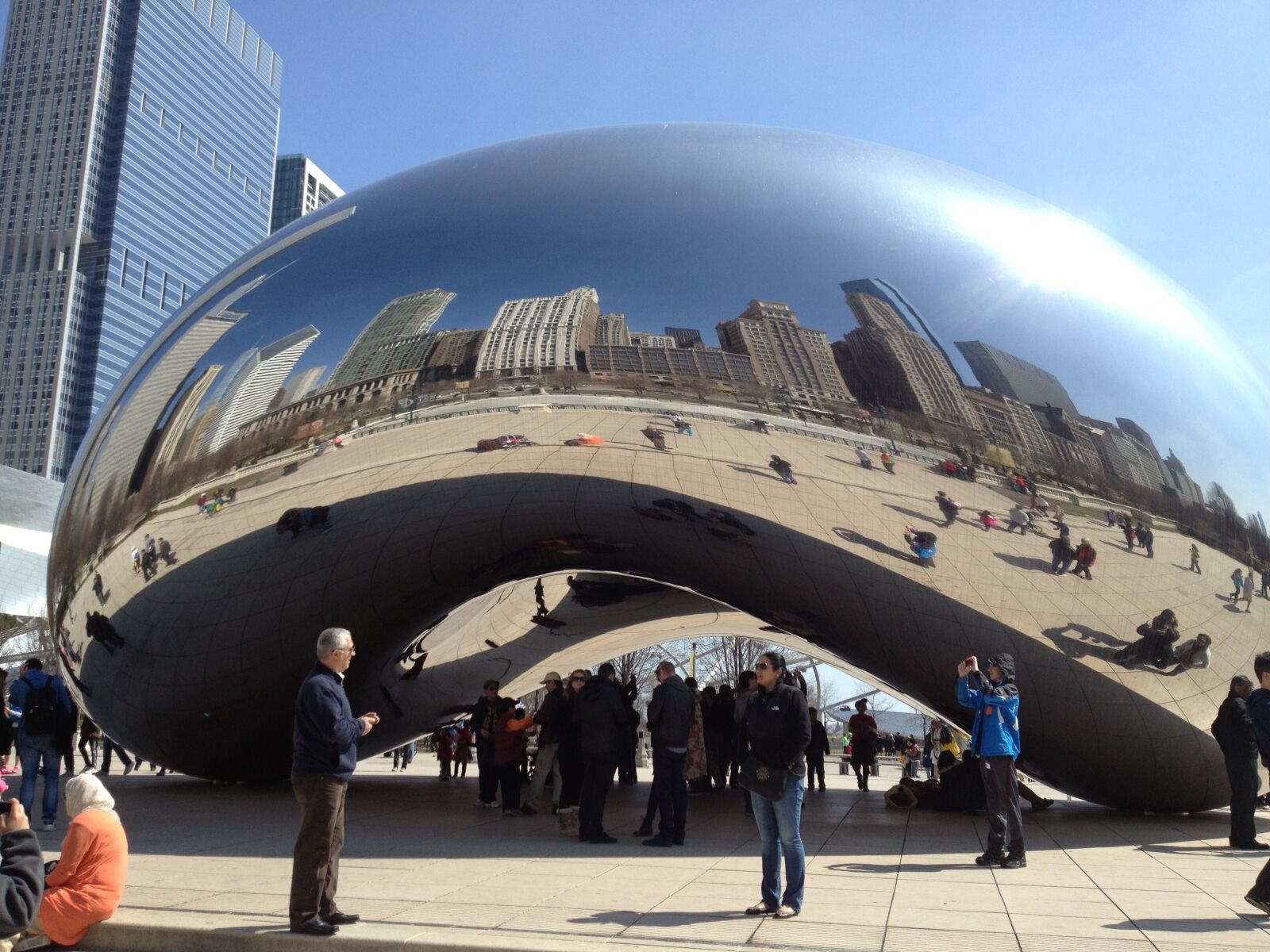 Apple iPhone 4S sample photo. The bean, millennium park photography