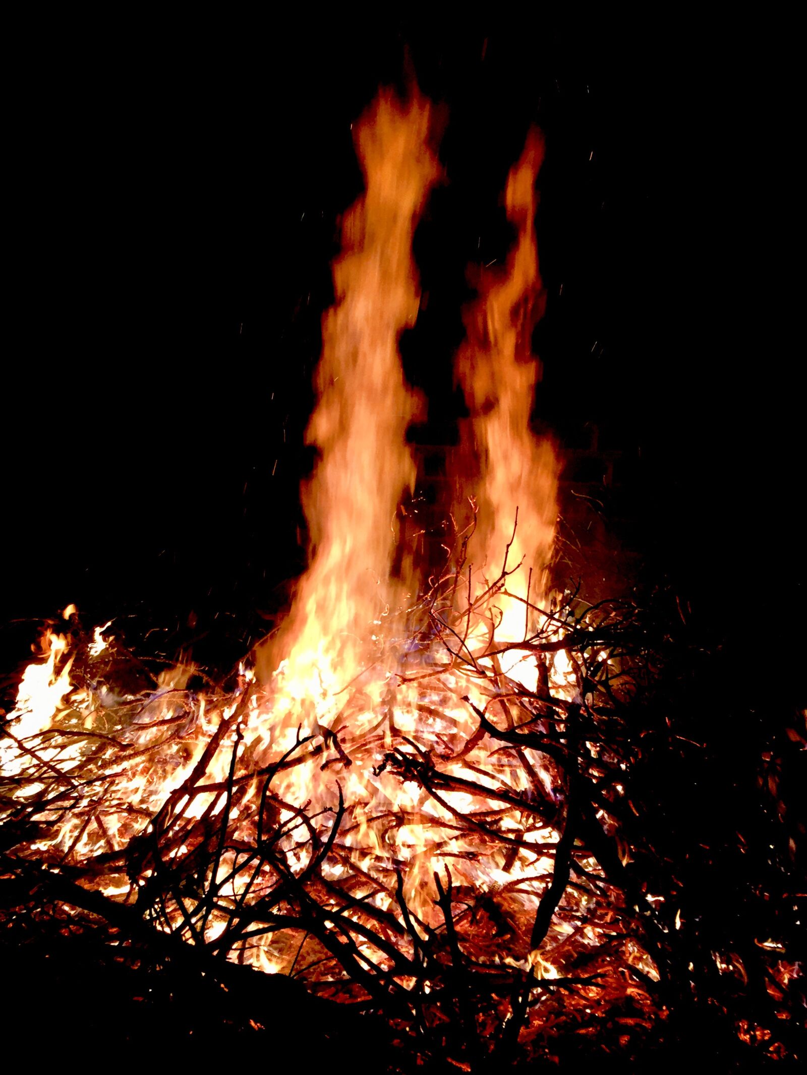 iPhone 6 back camera 4.15mm f/2.2 sample photo. Fire, dry, natural photography