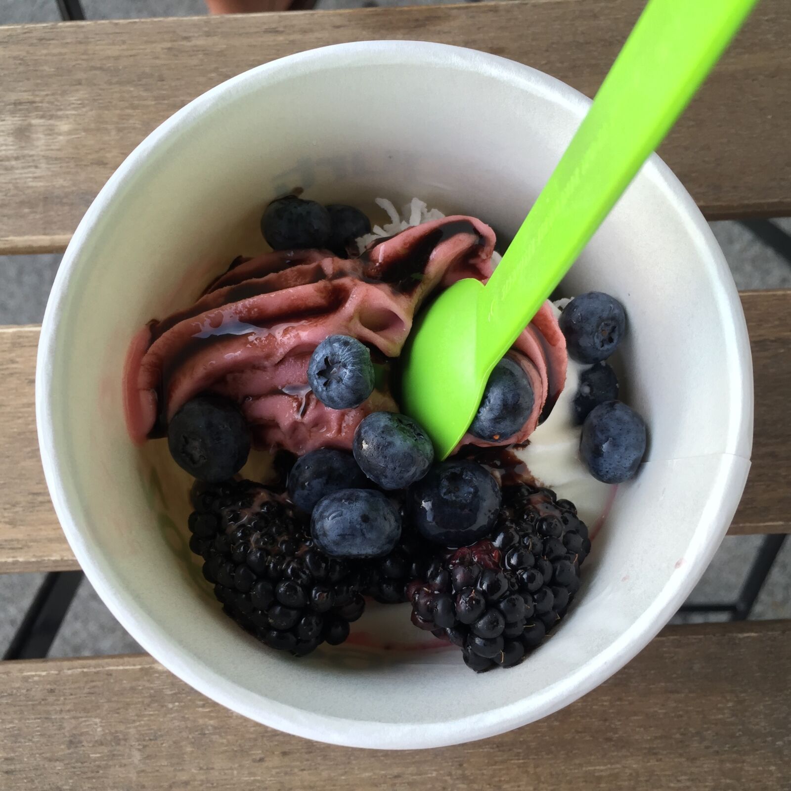 Apple iPhone 6 sample photo. Yogurt, cream, healthy photography