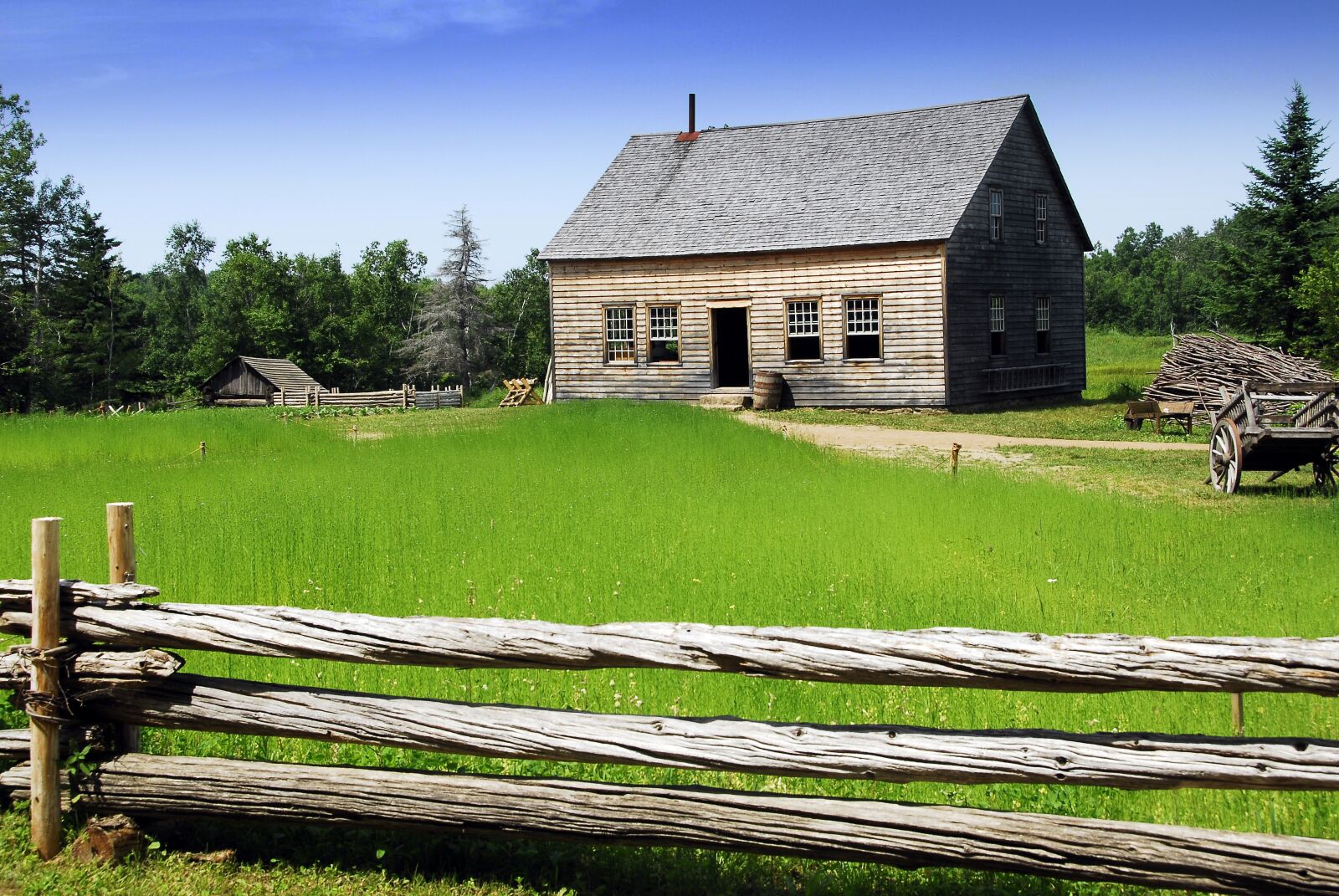 Nikon D200 sample photo. Acadian village, cottage, rural photography