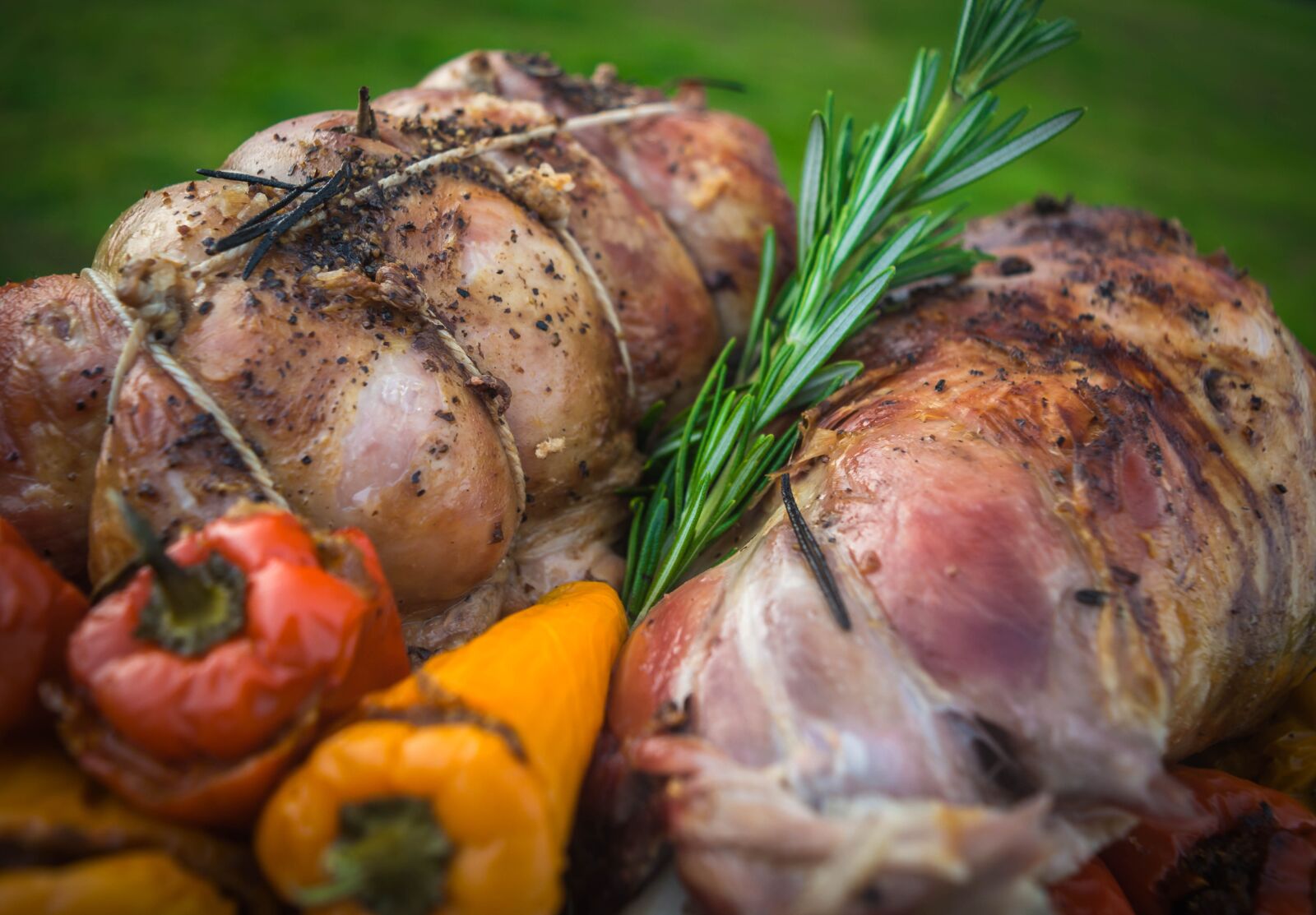 Nikon D5200 sample photo. Lamb, meat, rosemary photography