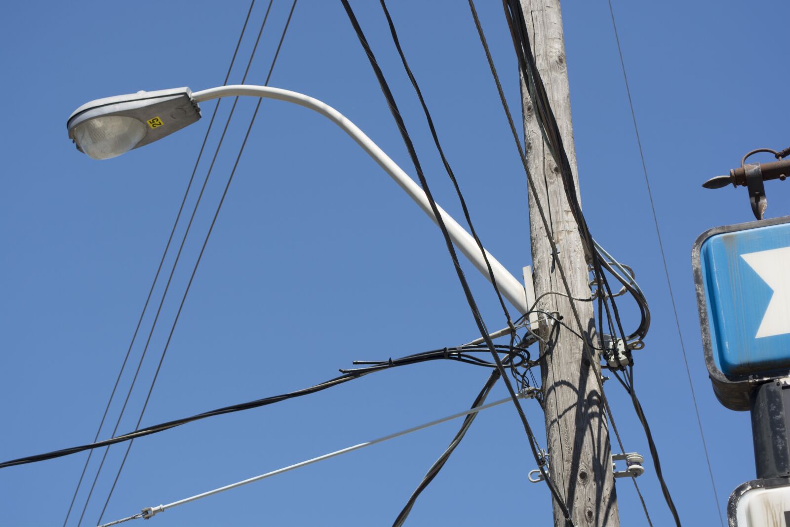 Nikon D5200 sample photo. Street, light, cables photography