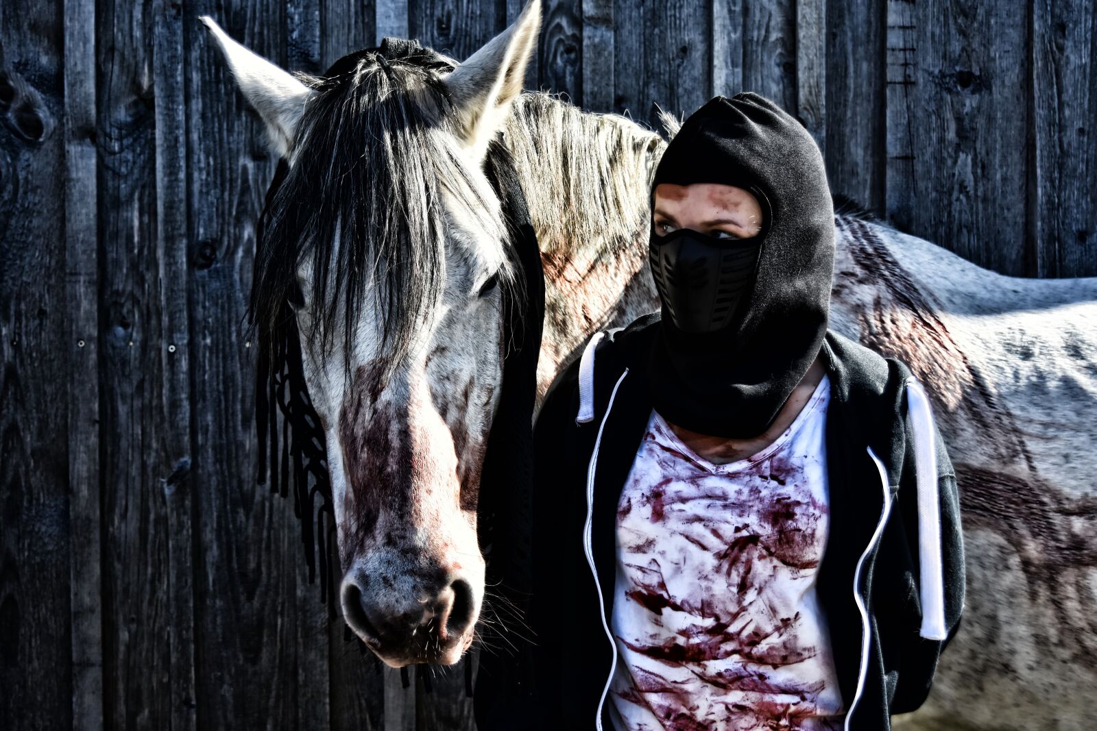 Nikon D7200 sample photo. Halloween, bloody, horror photography