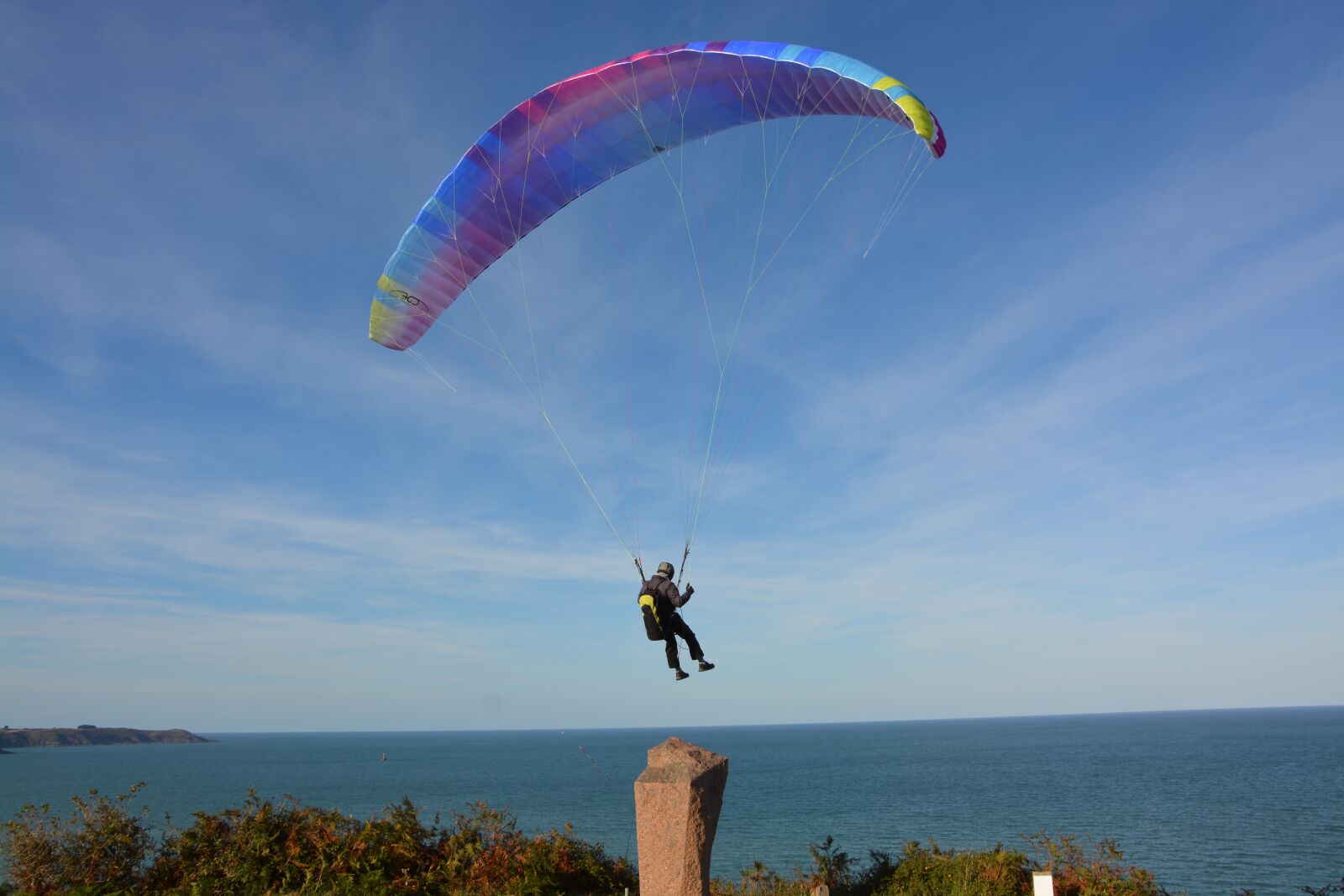 Nikon D5200 sample photo. Paragliding, paraglider, take off photography