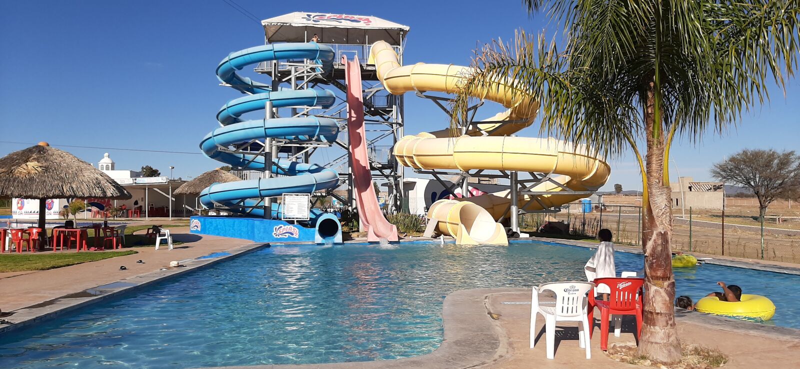 Samsung Galaxy A50 sample photo. Water, slide, fun photography