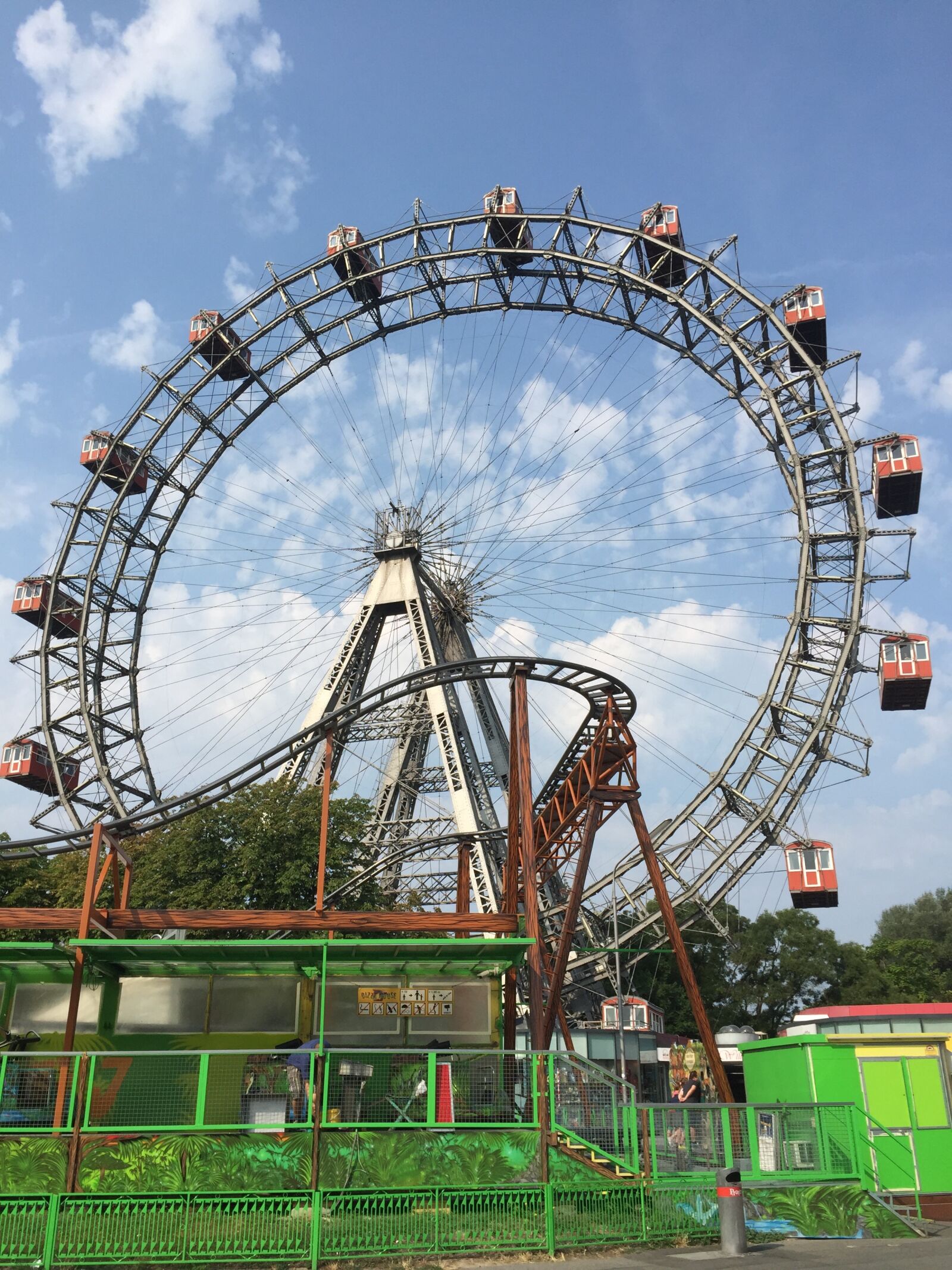 iPhone 6 back camera 4.15mm f/2.2 sample photo. Ferris wheel, station, vienna photography