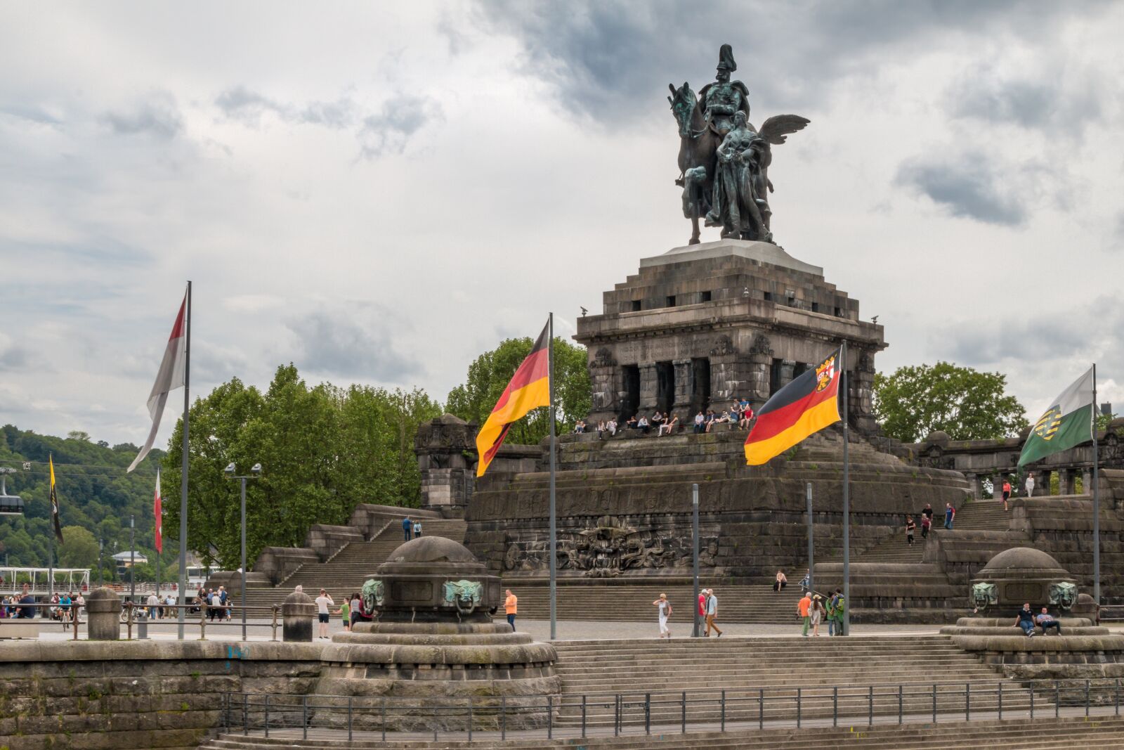 Canon EOS 70D sample photo. Koblenz, german corner, rhine photography
