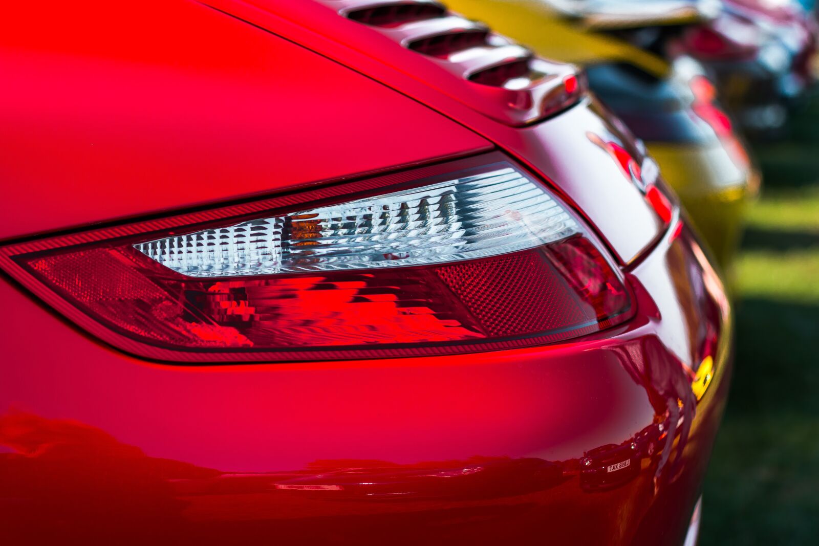 Canon EOS 70D + Canon EF 50mm F1.4 USM sample photo. Porsche, car, rear light photography