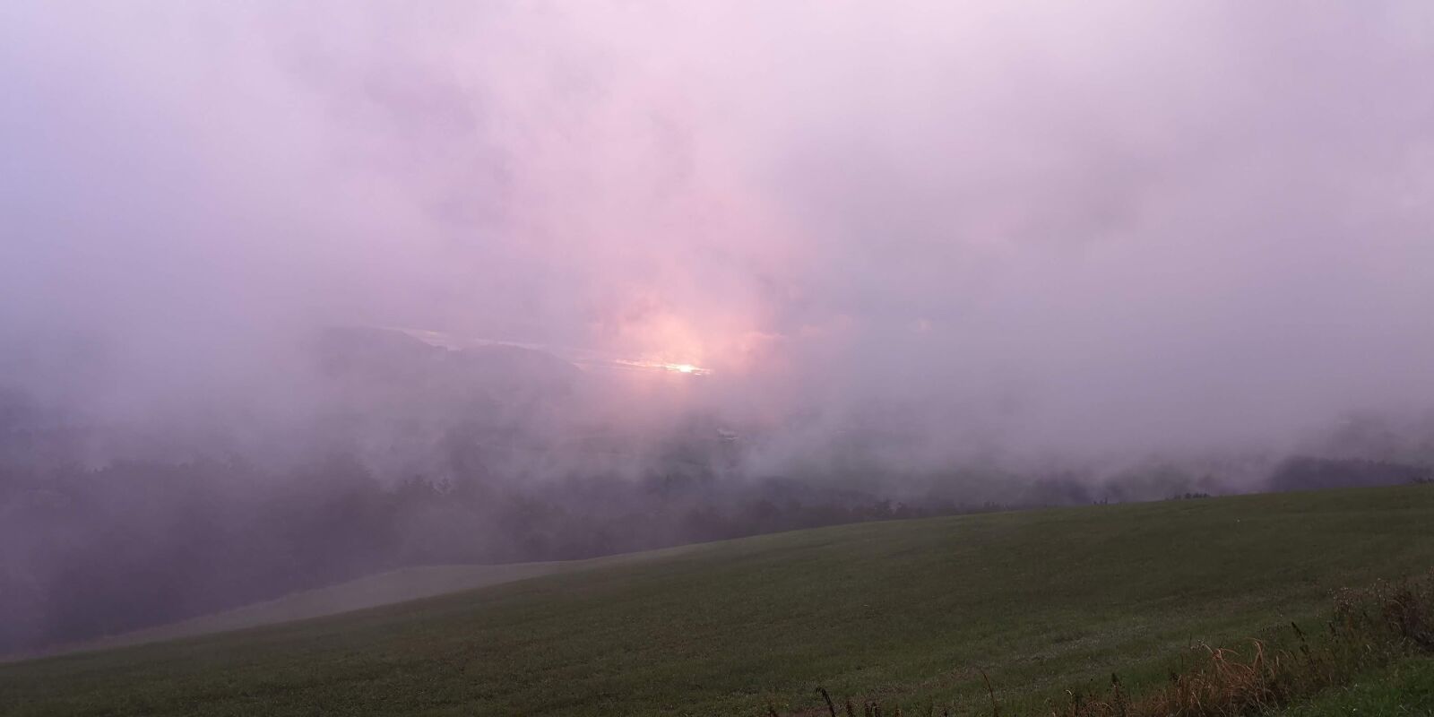 HUAWEI CLT-L29 sample photo. Fog, sunset, waldviertel photography