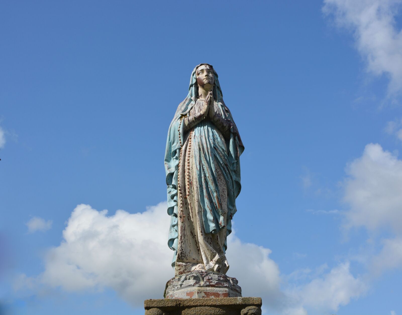 Nikon D5200 sample photo. Statue holy virgin, mary photography