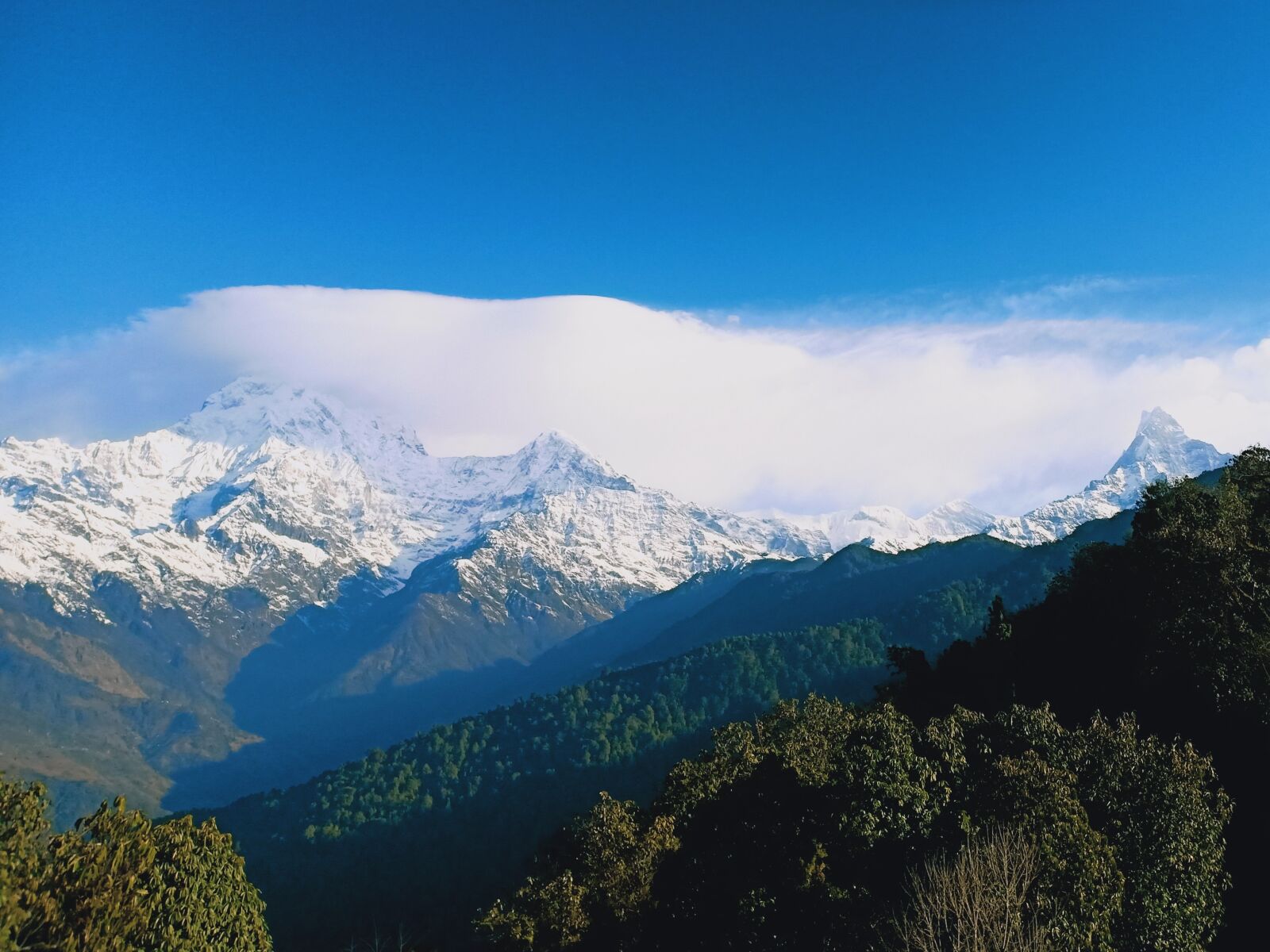 OPPO F7 sample photo. Annapurna, machhapuchhre, mountain landscape photography