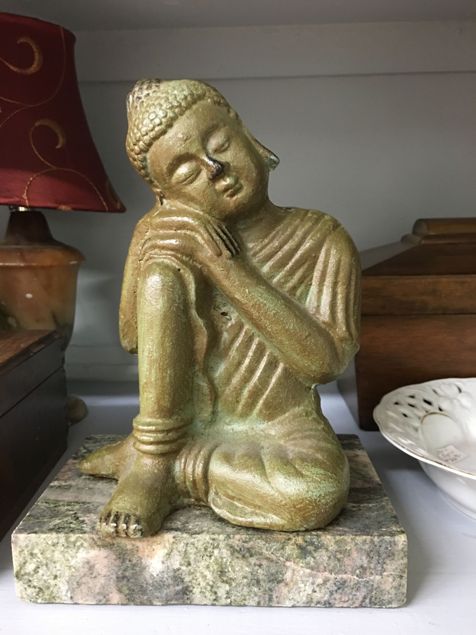 Apple iPhone 6s Plus sample photo. Sleeping, seated, buddha statue photography