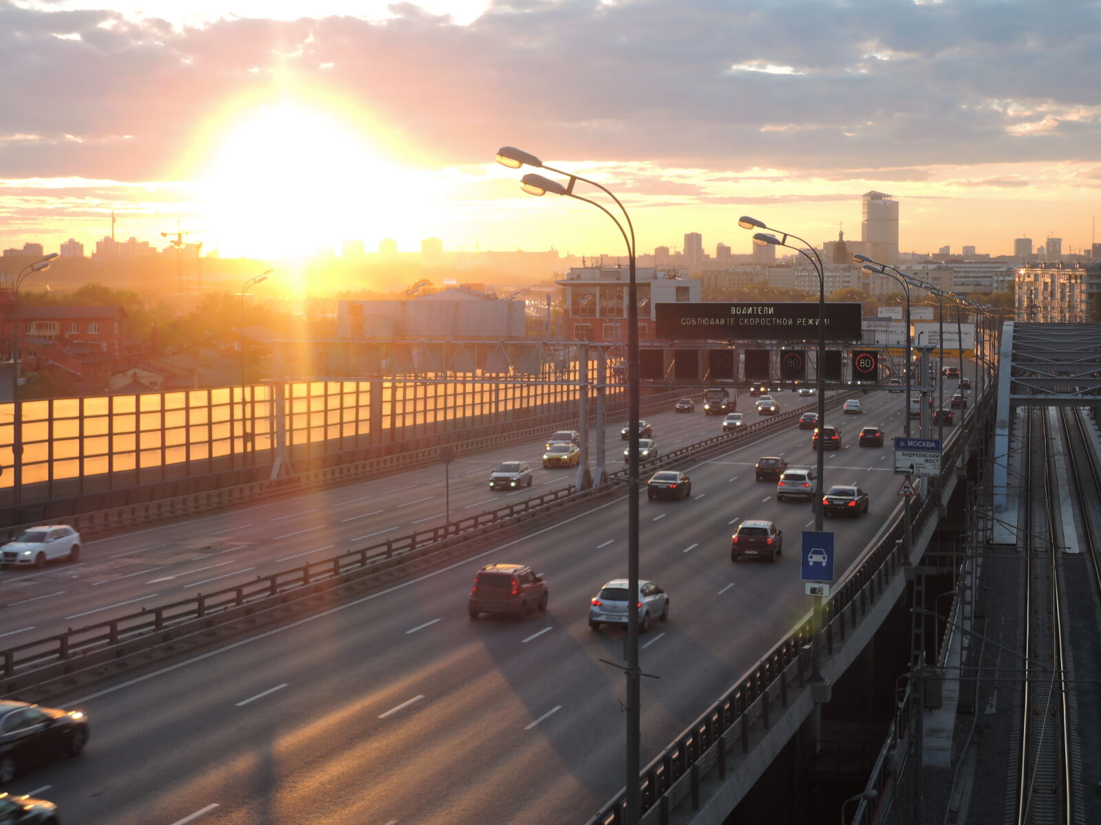 Nikon Coolpix P330 sample photo. Auto, road, bridge, cars photography