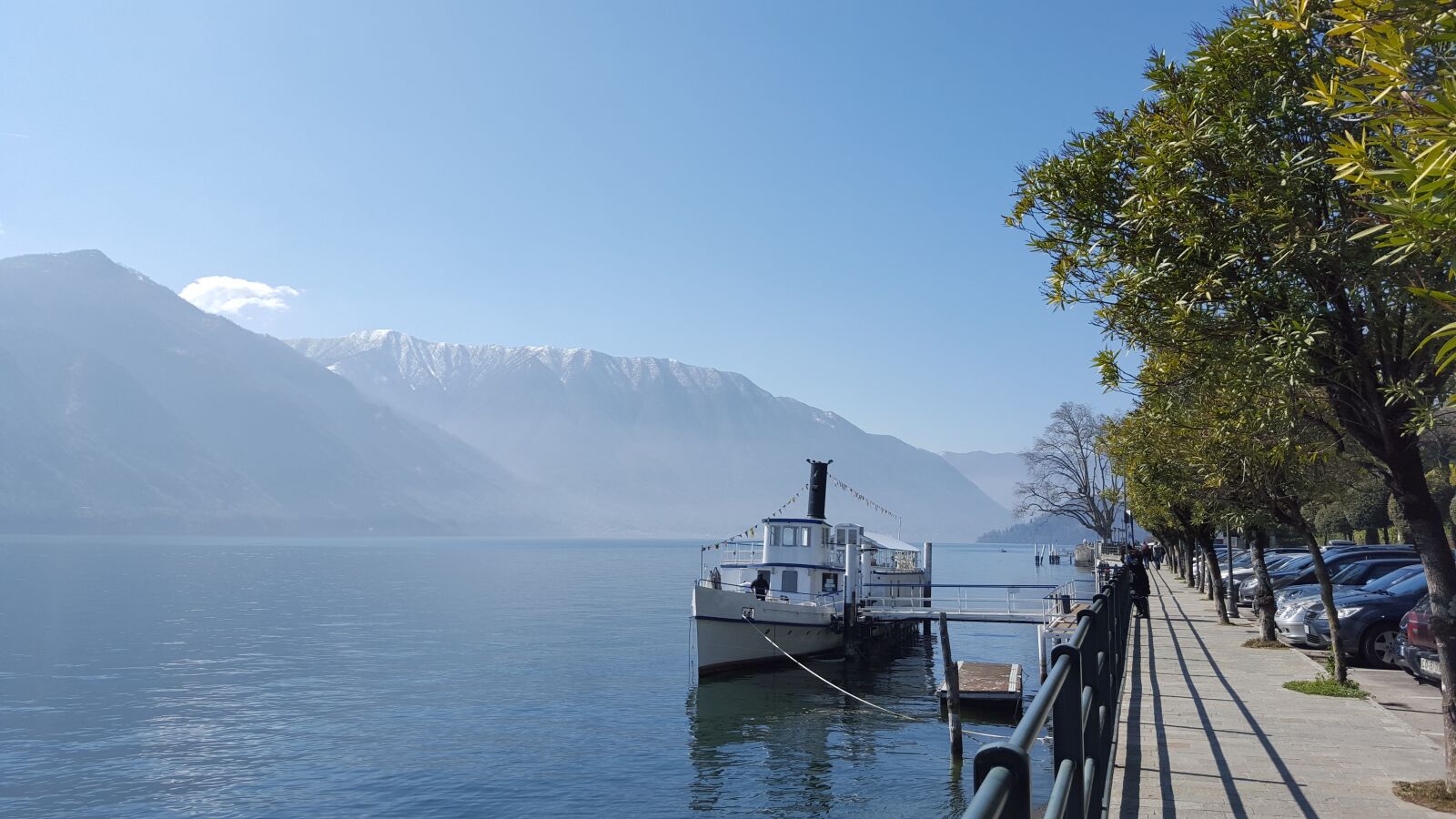Samsung Galaxy S6 sample photo. Landscape, ship, lake como photography