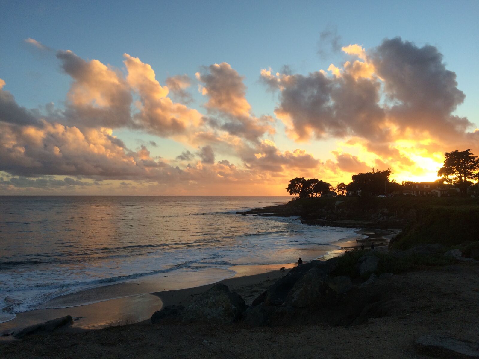 iPhone 5s back camera 4.15mm f/2.2 sample photo. Clouds, ocean, santa, cruz photography