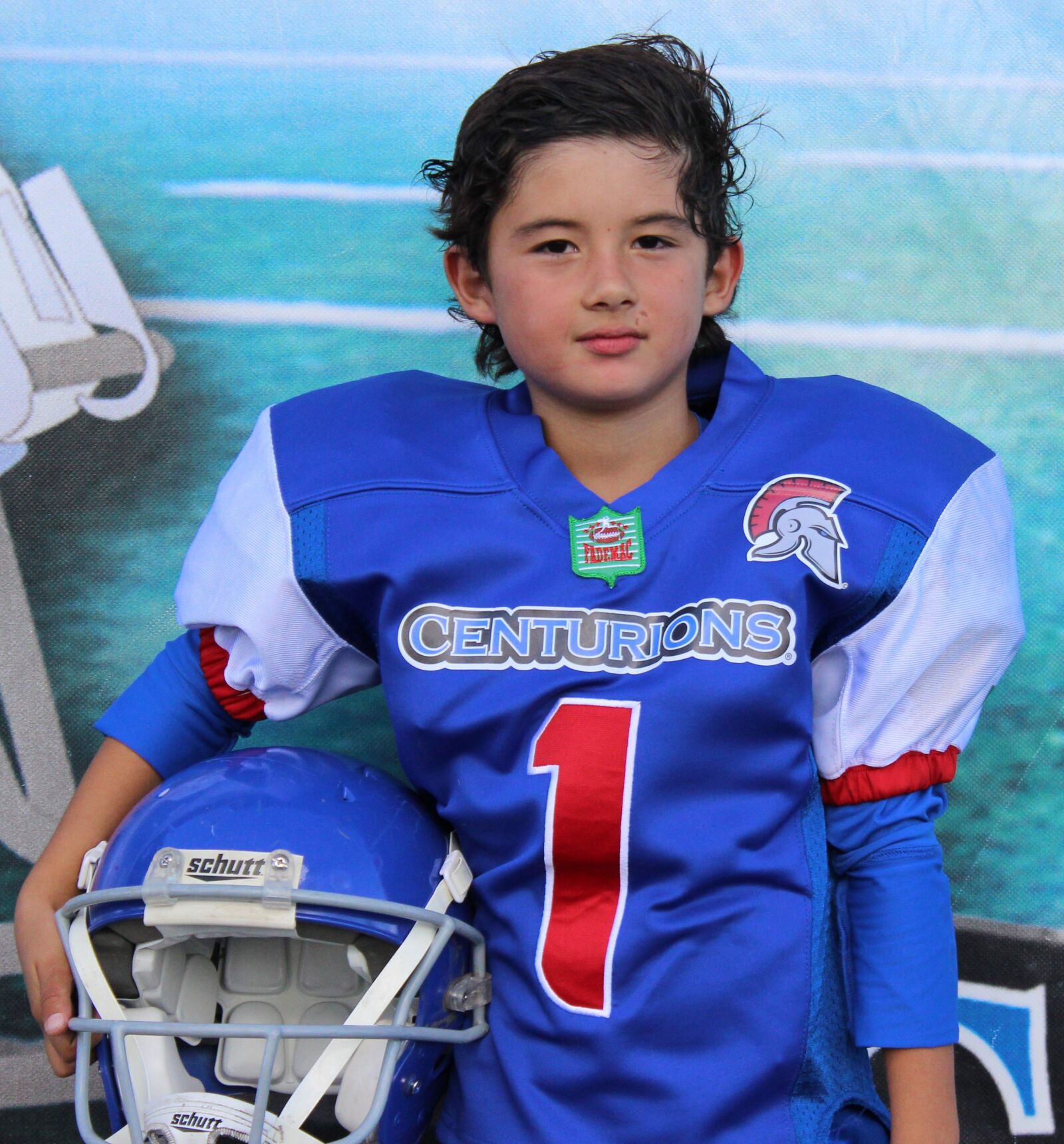 Canon EOS 600D (Rebel EOS T3i / EOS Kiss X5) sample photo. Child, american football, quarterback photography