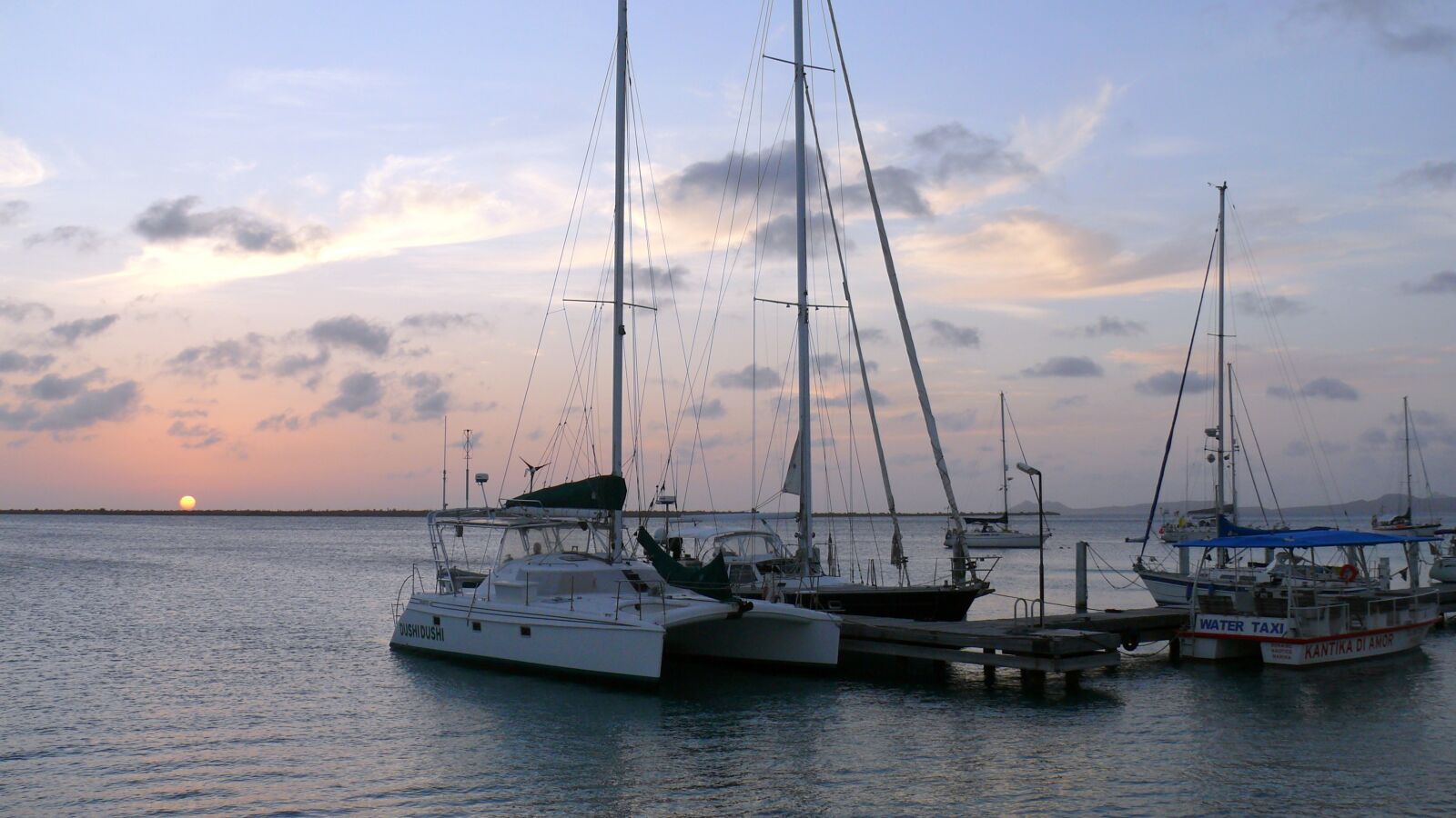 Panasonic DMC-FZ50 sample photo. Sea, sunset, bonaire photography