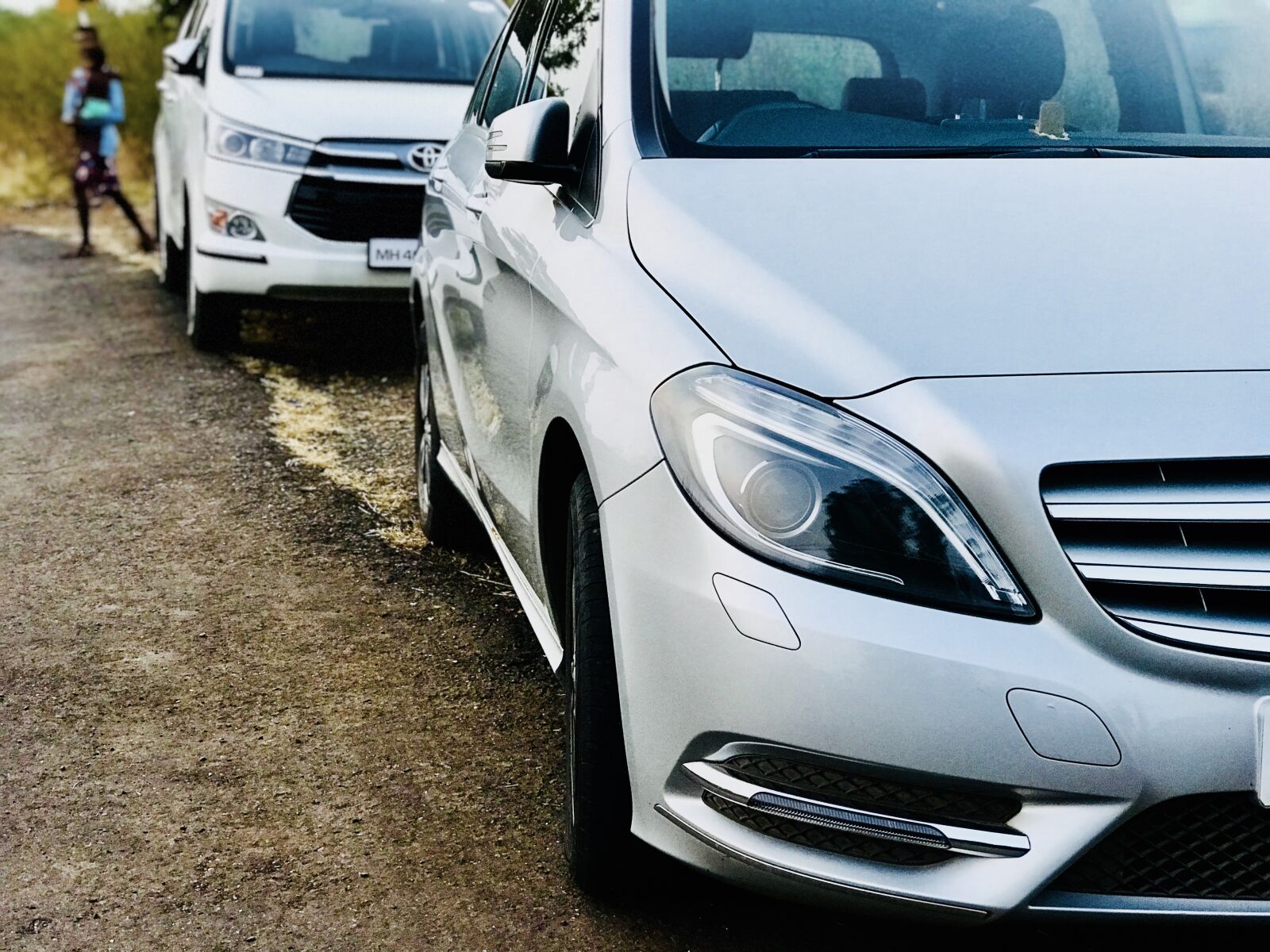 Apple iPhone 7 Plus sample photo. Mercedes, headlight, car photography