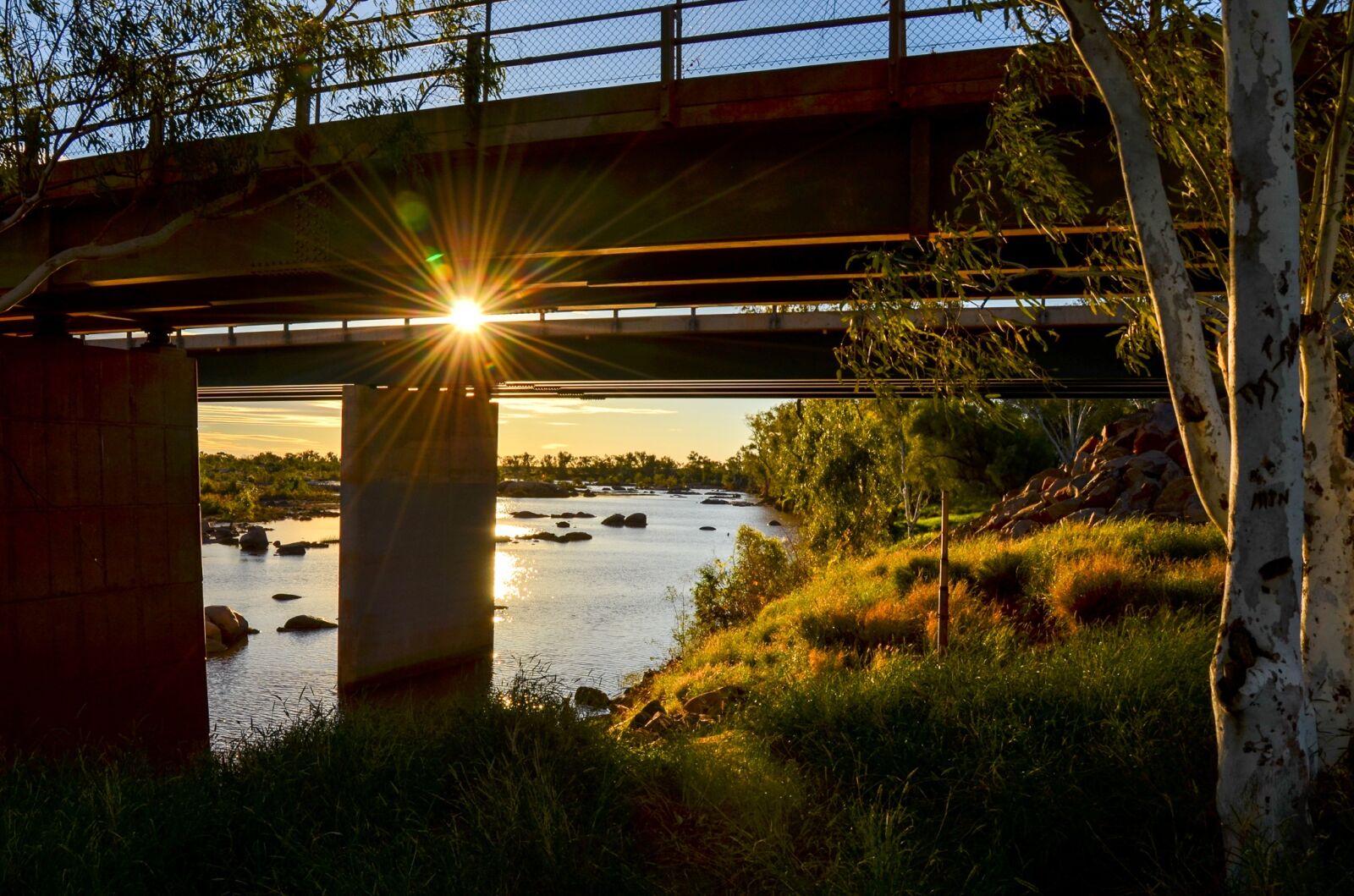 Nikon D5100 sample photo. Bridge, sunset, river photography