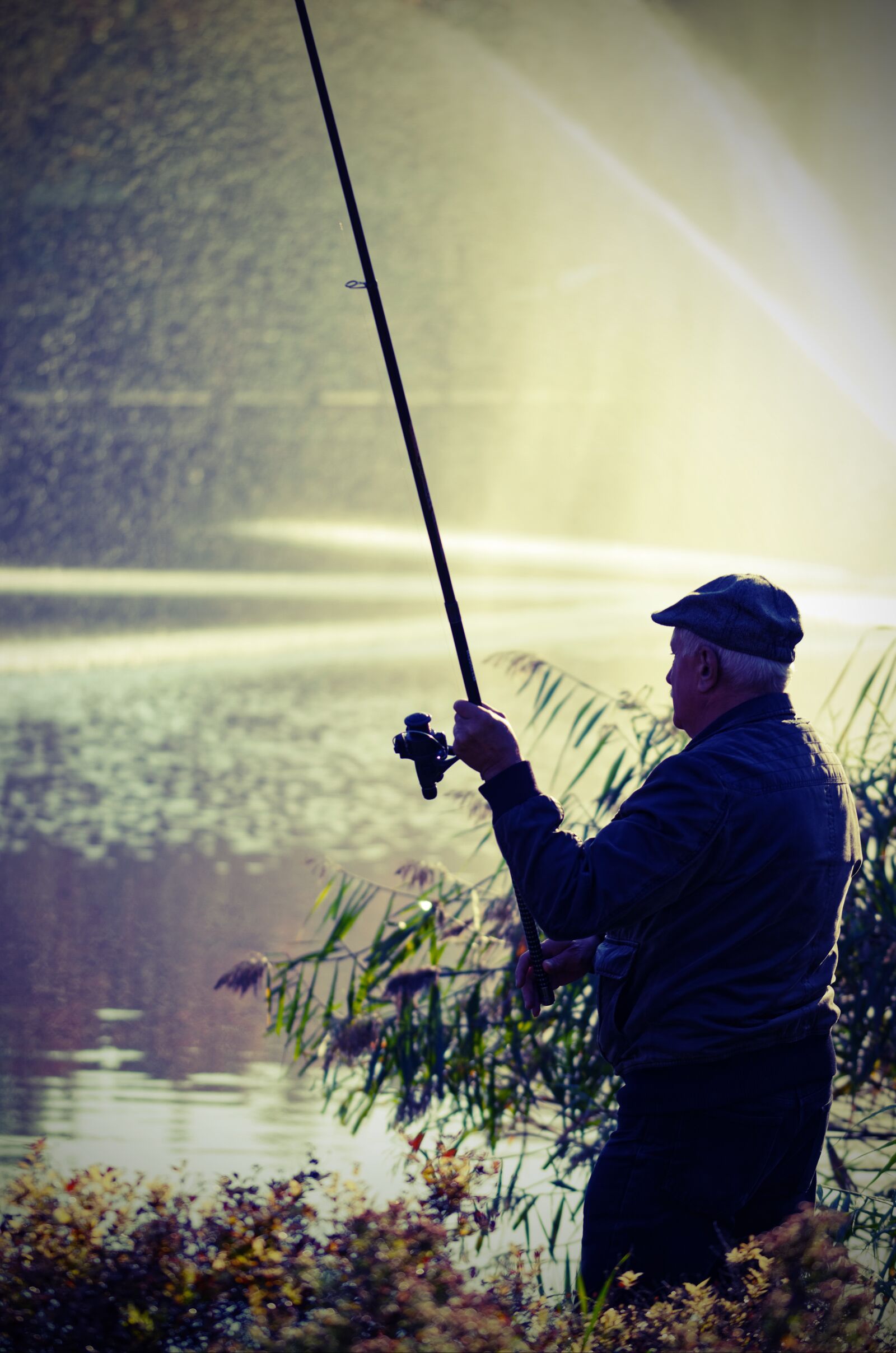 Nikon D5100 sample photo. Fisherman, rod, fishing photography