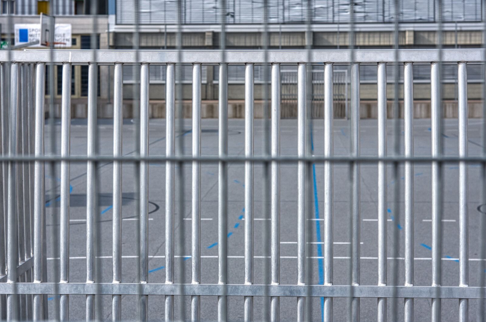 Nikon D750 sample photo. Sports ground, deserted, sealed photography
