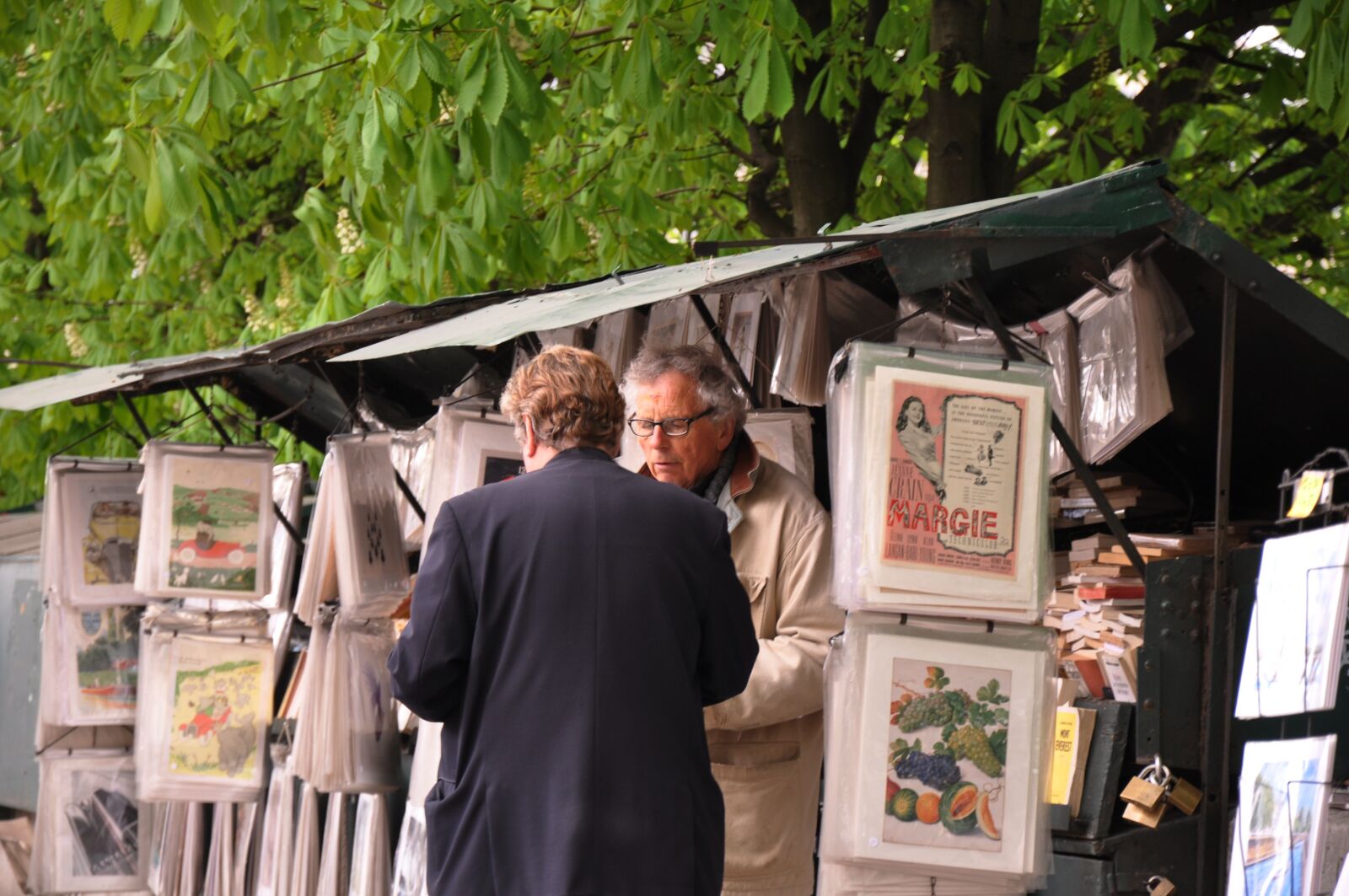 Nikon D90 sample photo. Paris, books, bookseller photography