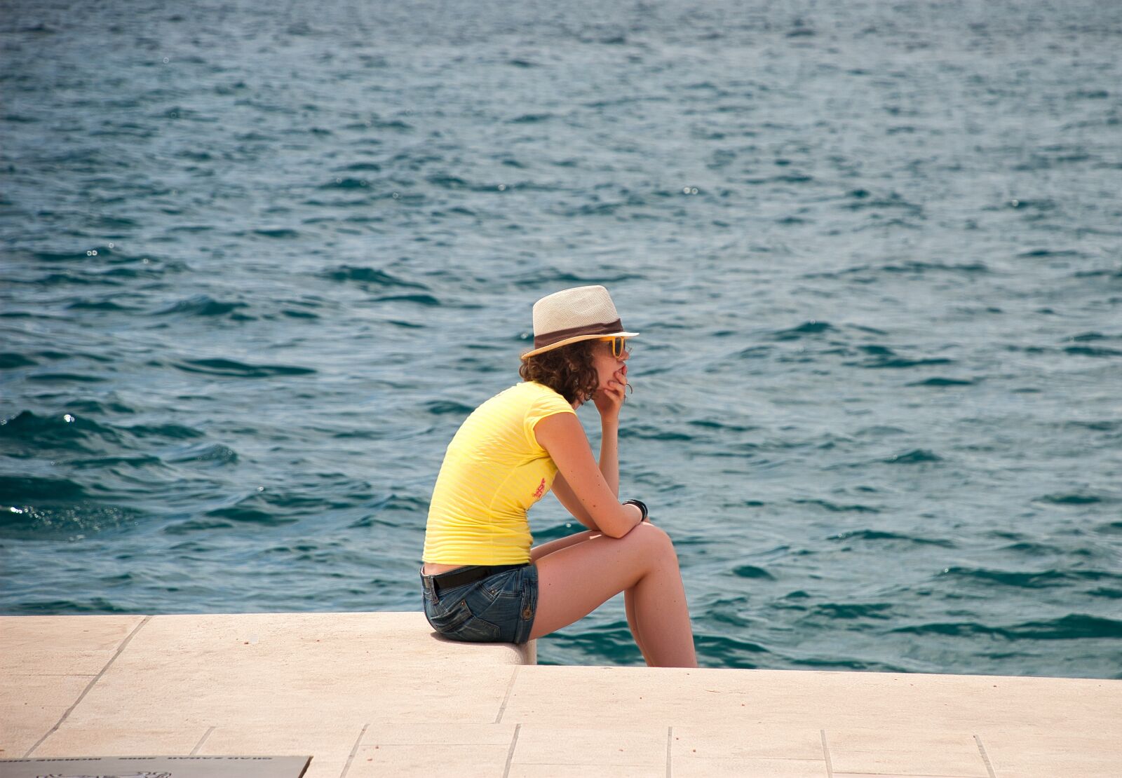 Nikon D80 sample photo. Girl, sea, summer photography