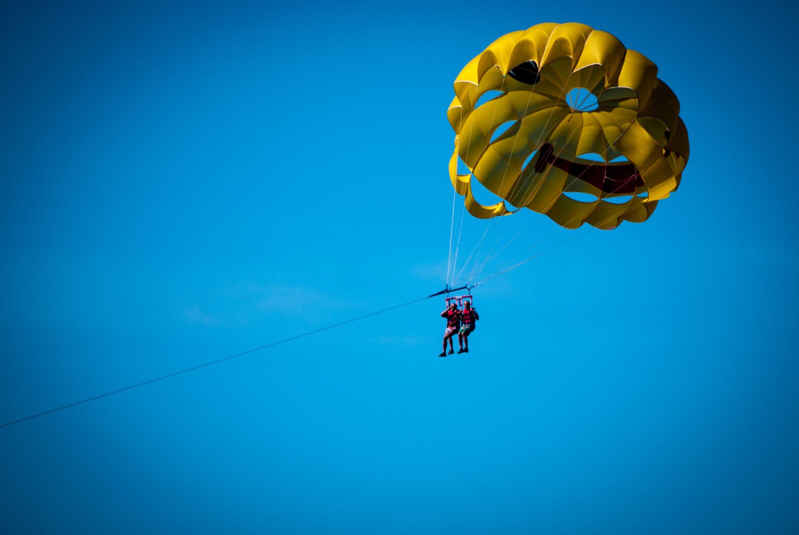 Nikon D60 sample photo. Parachute, motorboat, sport photography