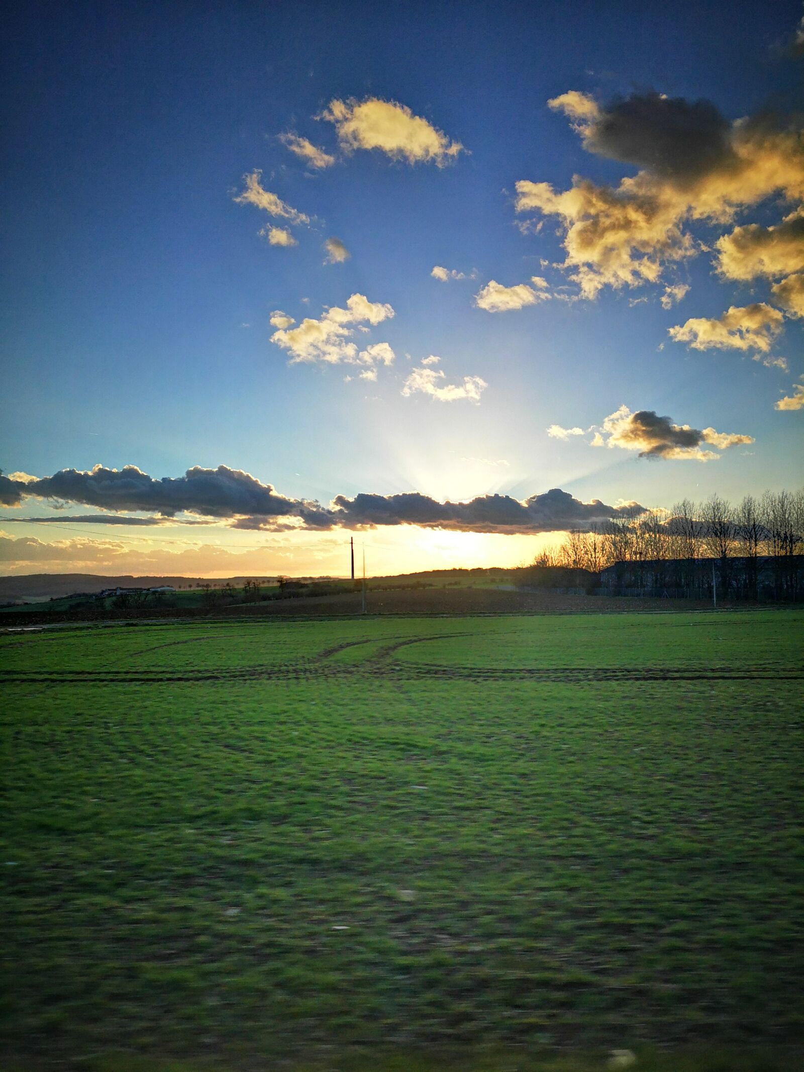 HUAWEI P20 sample photo. Fields, green, sunset photography