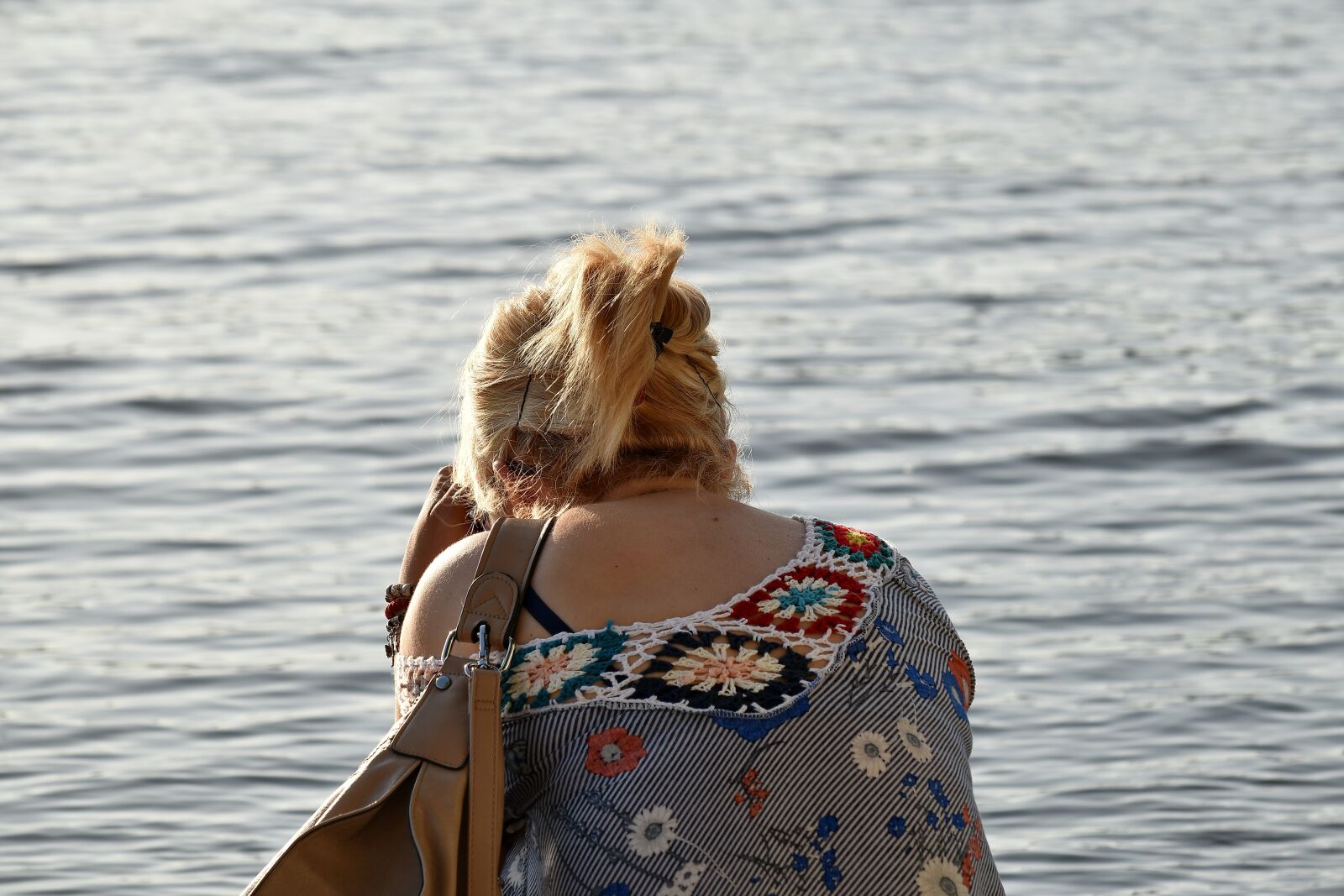 Nikon D5500 sample photo. Blonde hair, dress, pretty photography