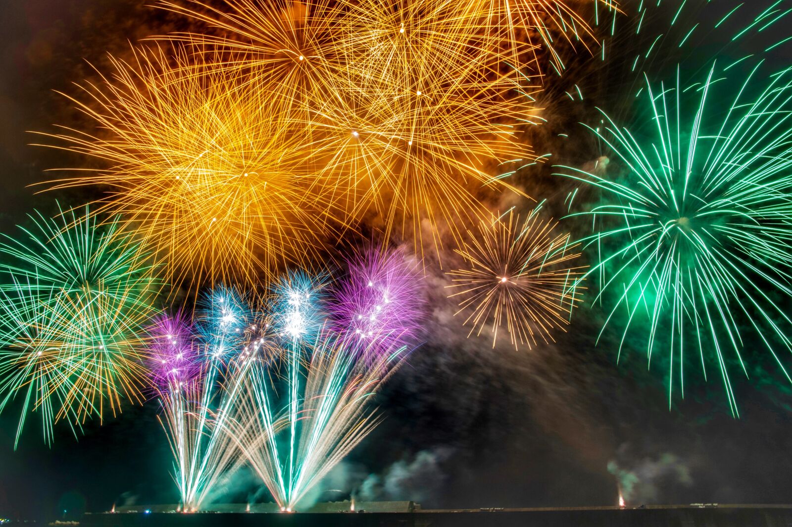 Pentax K-3 sample photo. Fireworks, summer, starmine photography