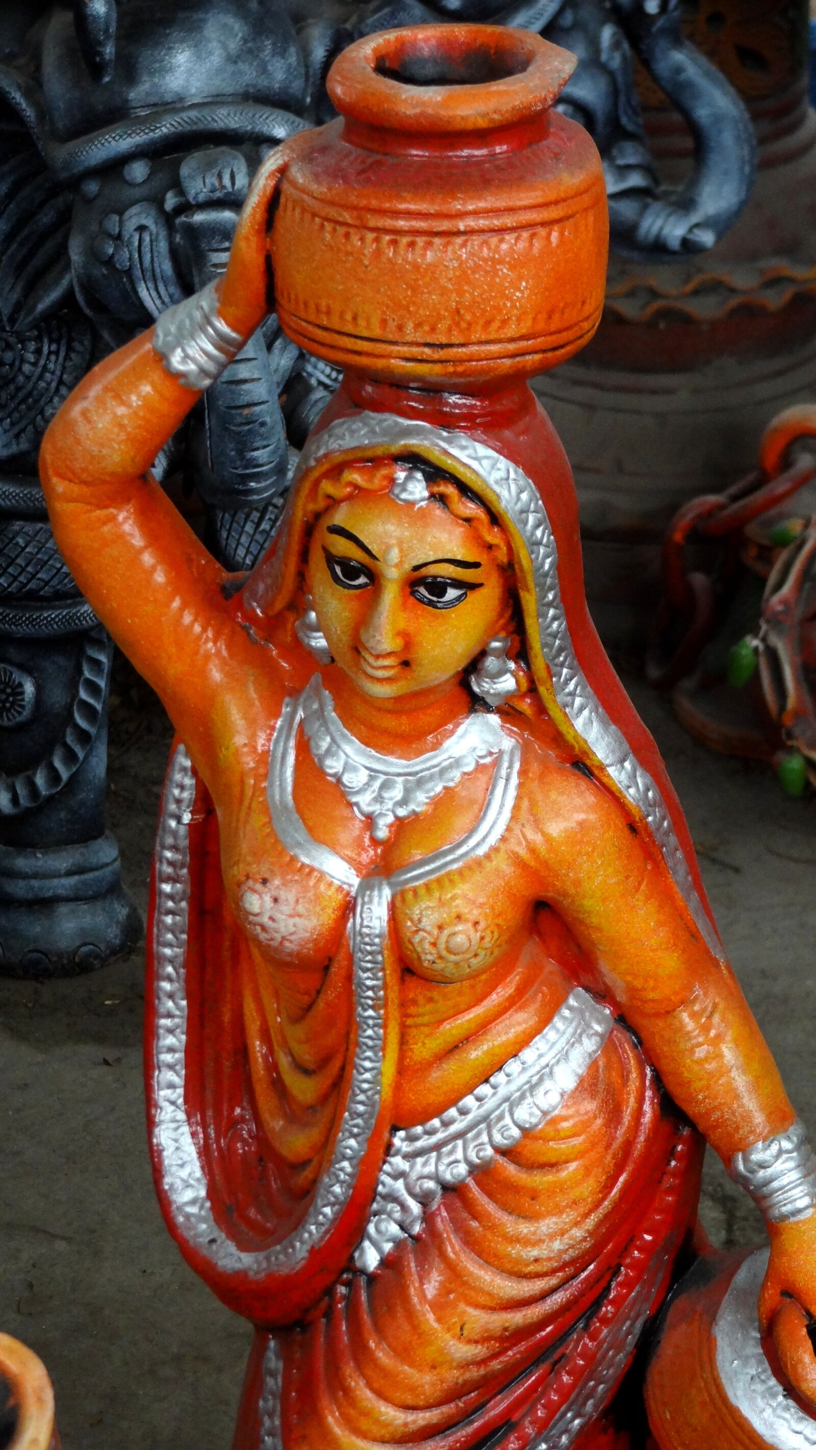 Sony Cyber-shot DSC-HX9V sample photo. Close, up, of, statue photography