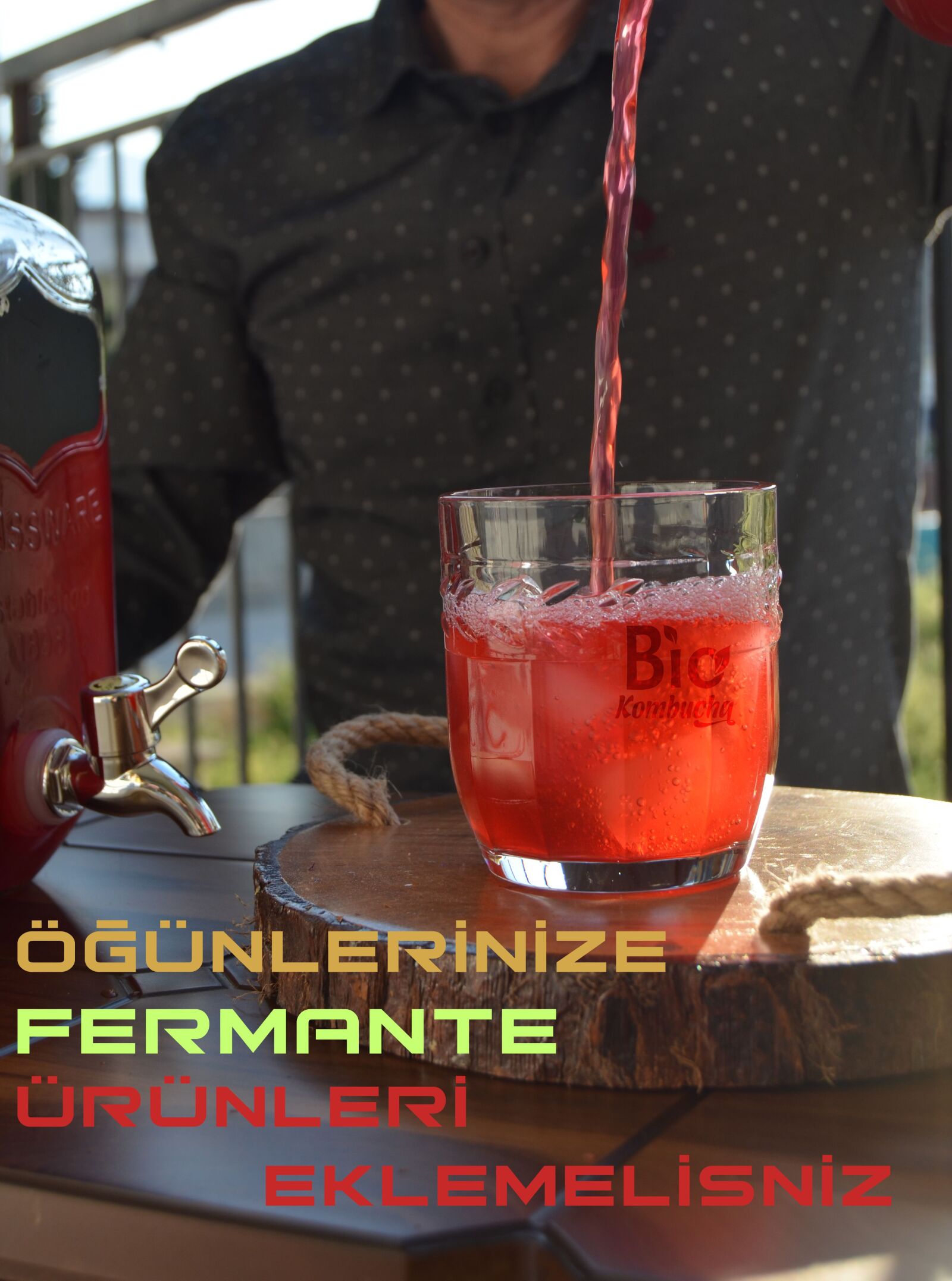 Nikon D5100 sample photo. Kombucha, biocombinat, wellness photography
