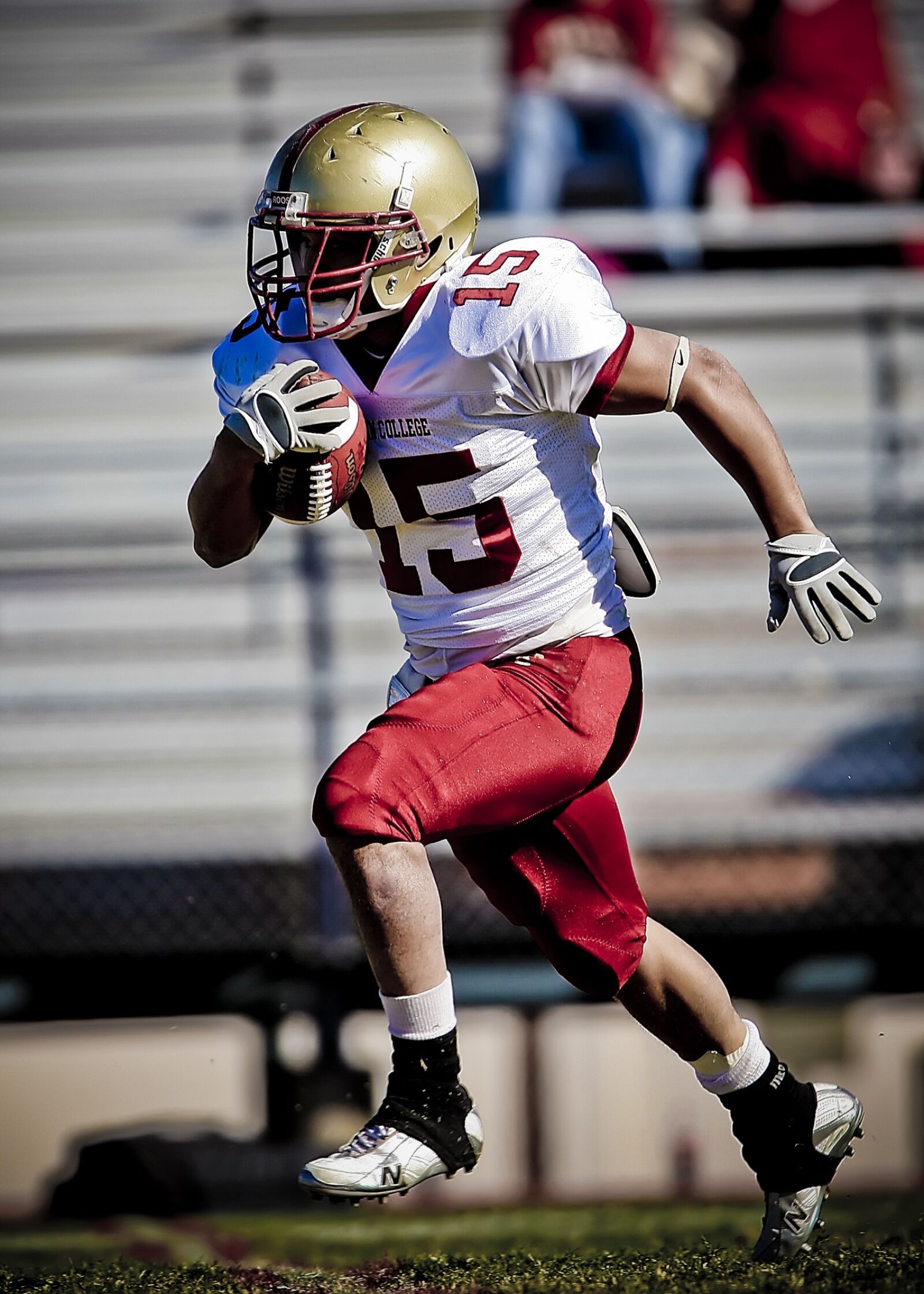 Canon EOS-1D Mark II N sample photo. Running back, football, ball photography