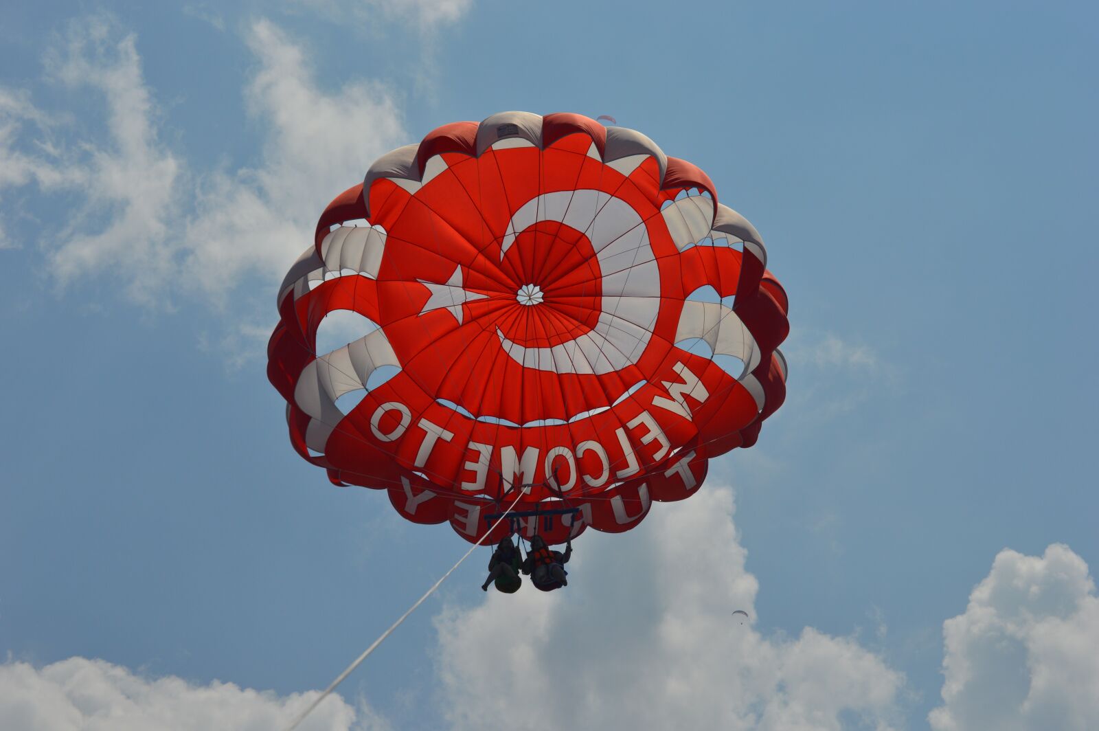 Nikon D3200 sample photo. Parasailing, parasailers, water sports photography