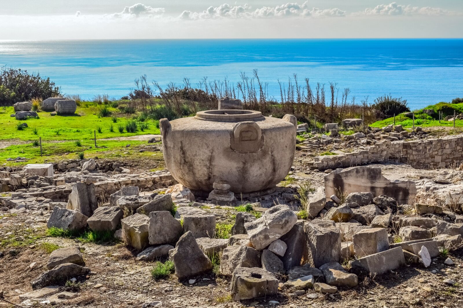 Nikon D3300 sample photo. Ancient amathus, crater, ruins photography