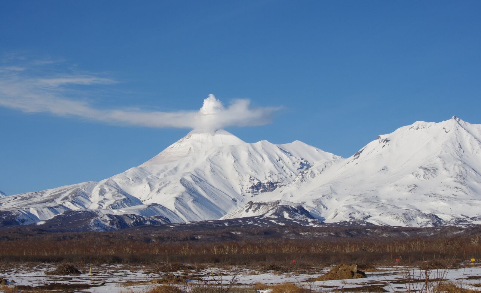Pentax K-5 sample photo. Volcanoes, mountains, winter photography