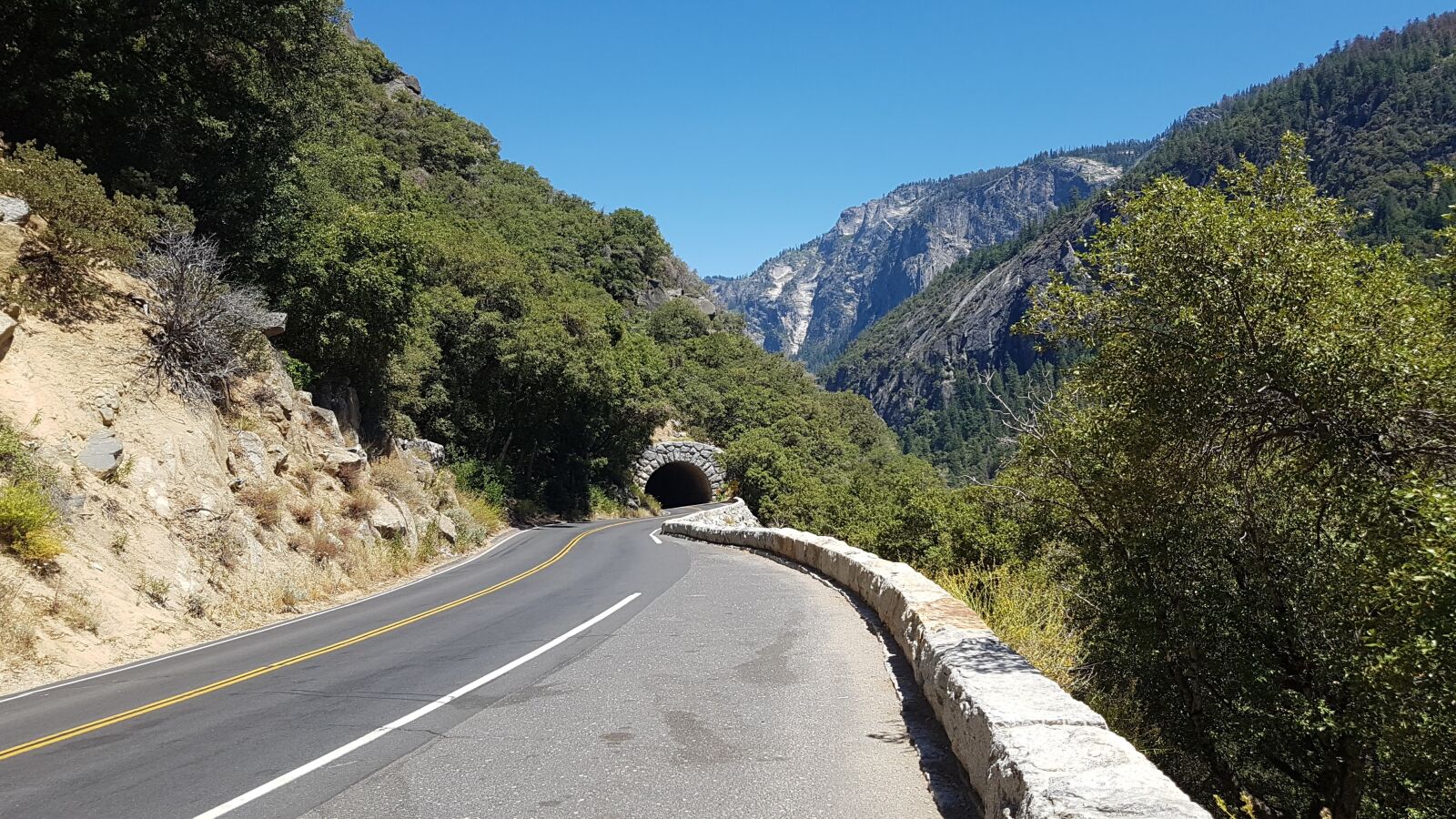 Samsung Galaxy S7 Edge sample photo. Road, tunnel, nature photography