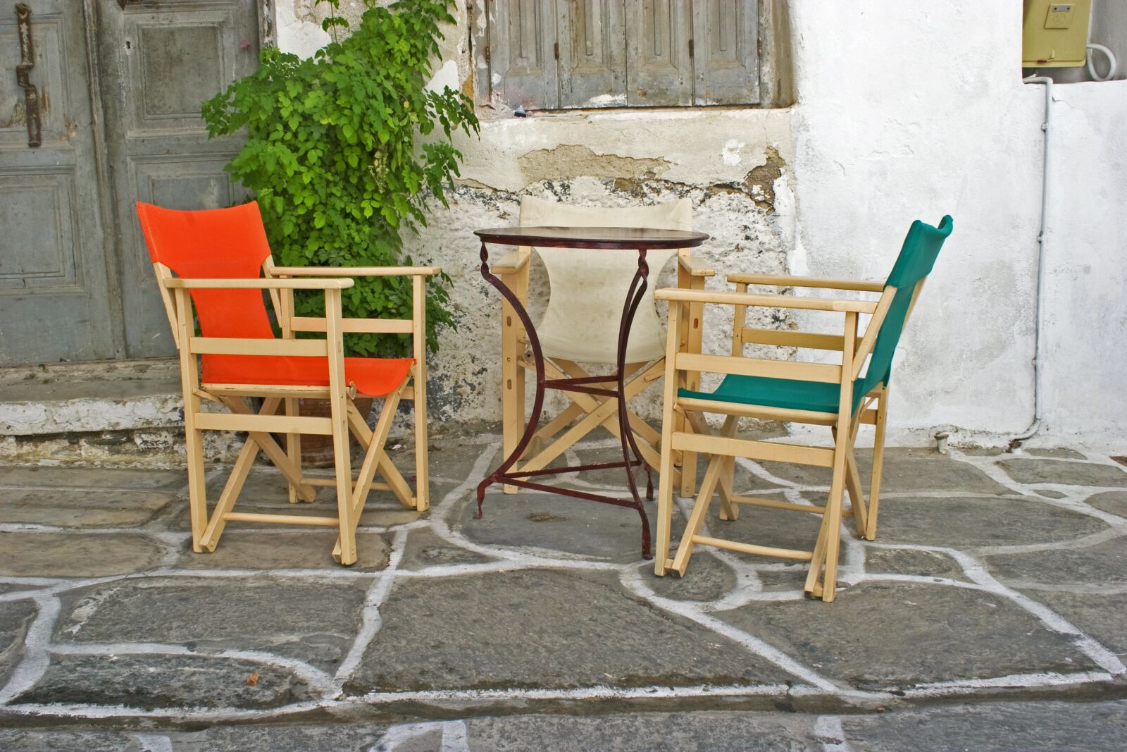 Canon EOS 20D sample photo. Paros, yard, relaxation photography