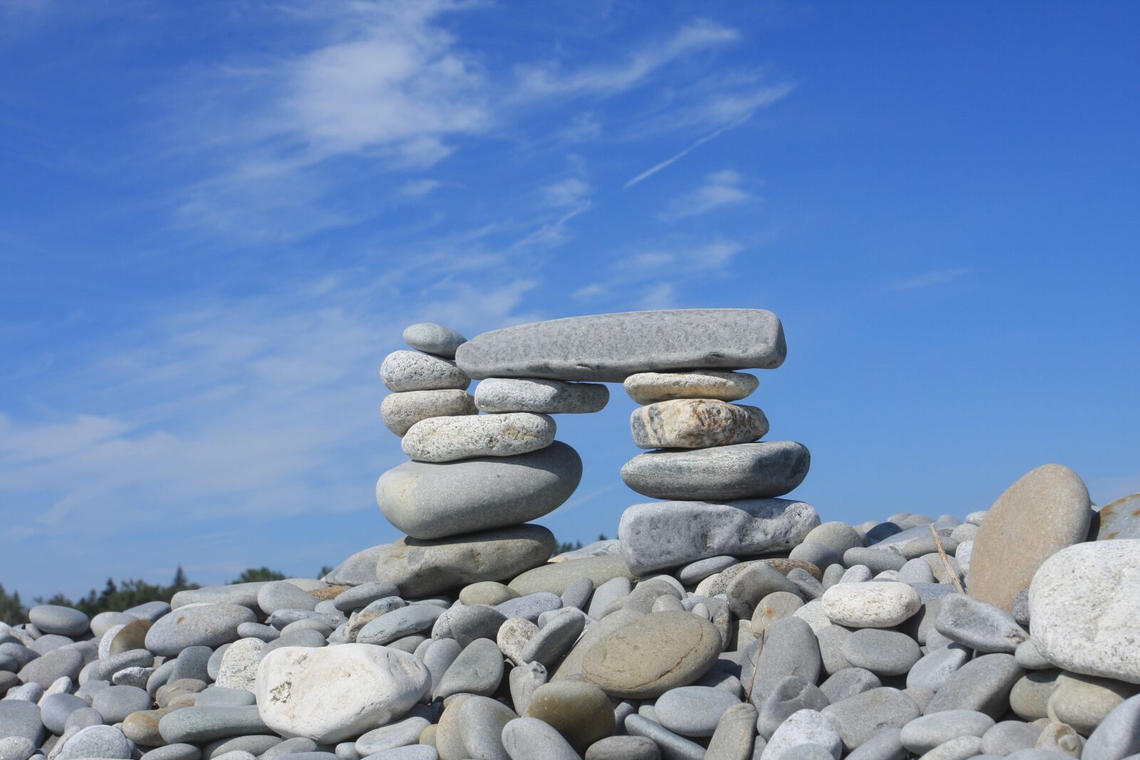 Canon EOS 40D sample photo. Stone, rock, sky photography