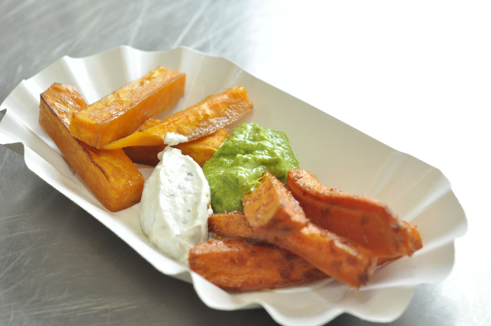 Nikon D90 sample photo. Carrot, potato, hummus photography