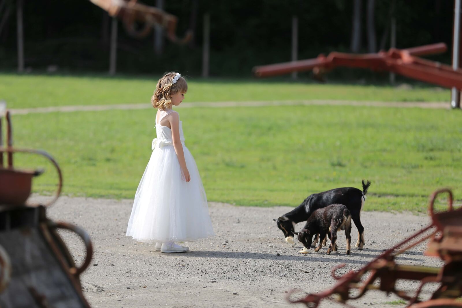 Canon EF 70-200mm F2.8L IS II USM sample photo. Village, farmhouse, goat, dress photography