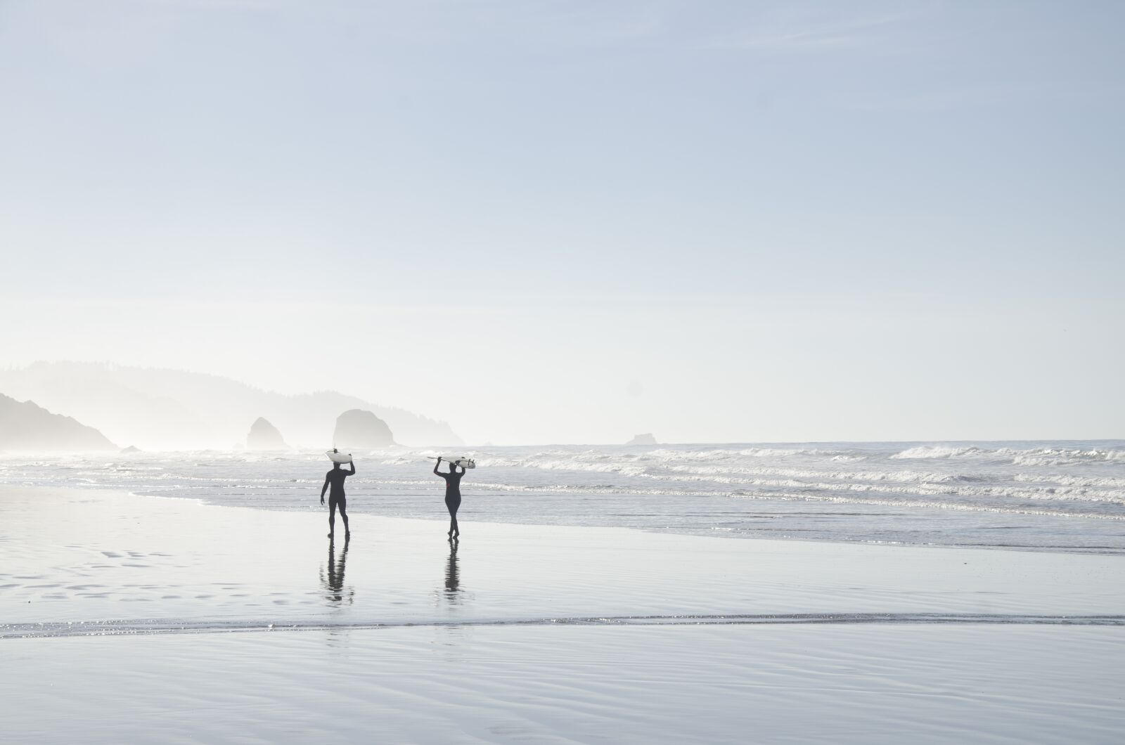 Nikon D7000 sample photo. Beach, coast, foggy photography
