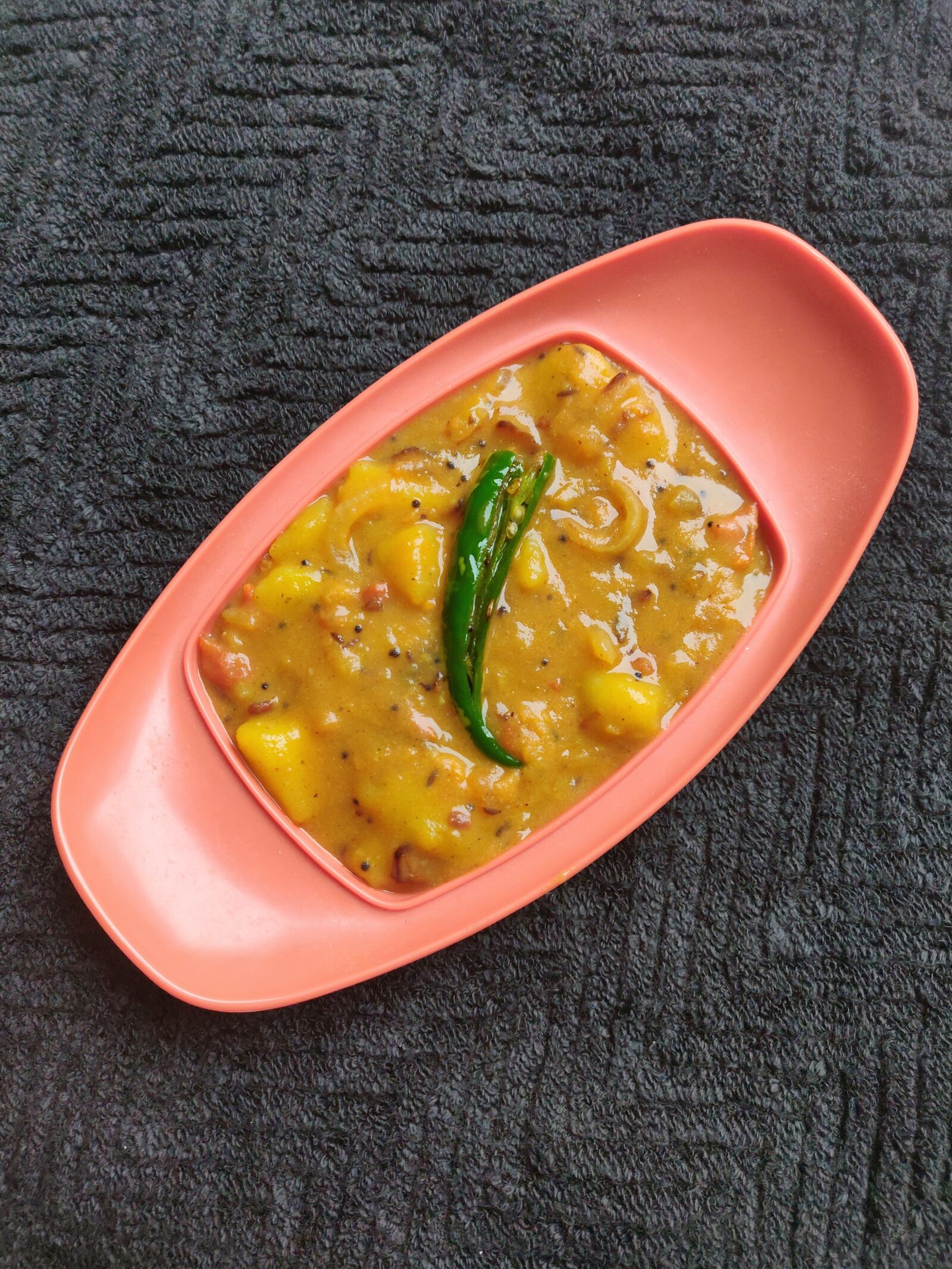 OnePlus A6000 sample photo. Potato curry, curry, indian photography
