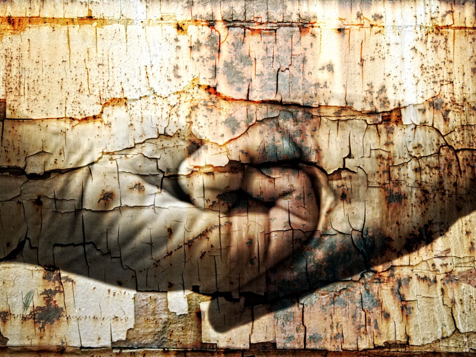 Sony Cyber-shot DSC-H50 sample photo. Hands, rust, art photography