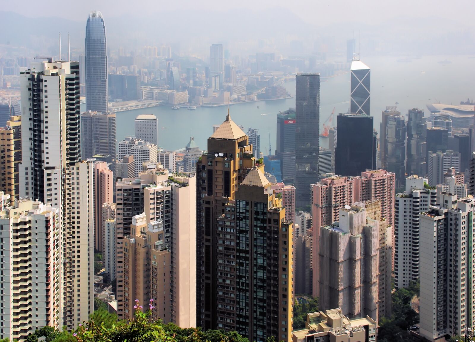 Pentax K200D sample photo. China, hong kong, pollution photography