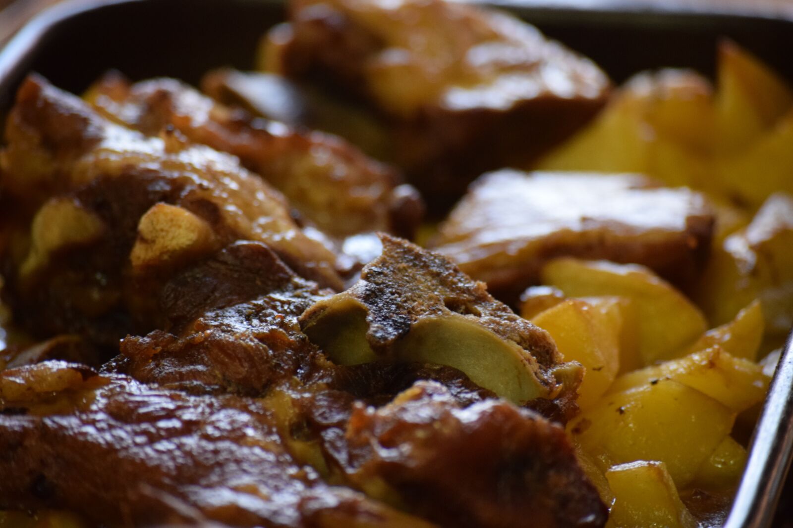 Nikon D3300 sample photo. Main course, baked meat photography